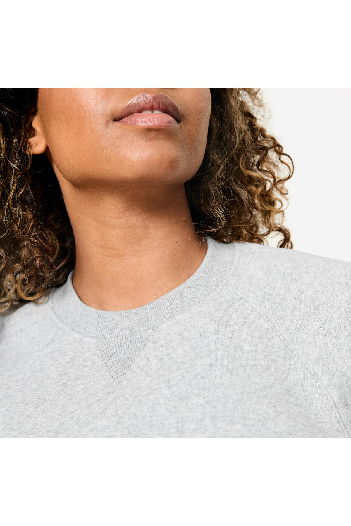 Decathlon Domyos Kadın Polar Sweatshirt - Gri görsel 5