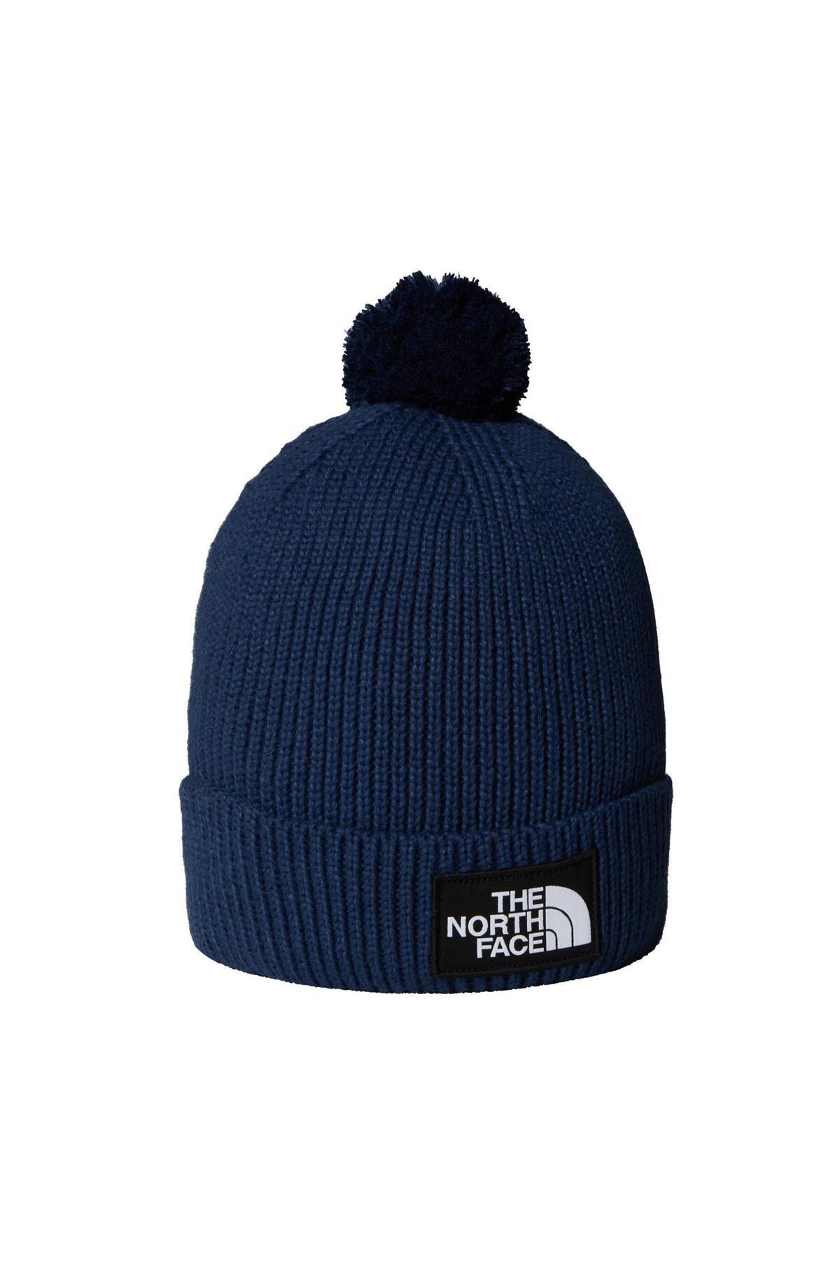 نورث فیس TNF LOGO BOX POM BEANIE Unisex Beanie NF0A8CHF8K21 Navy Blue-STD