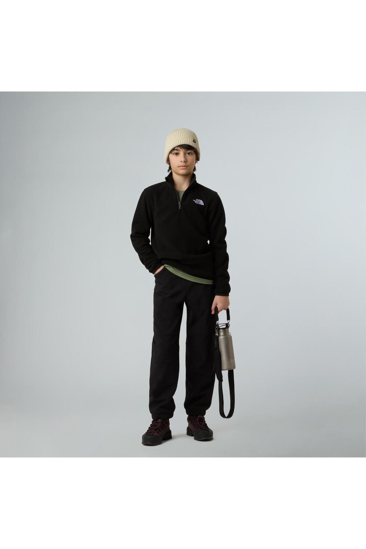 Teen Glacier 1/4 Zip Teen Boy Glacier Fleece NF0A8CVGJK31 Black-S — رنگارنگ BT1NF0A8CVGJK31 — تصویر 4 از 5