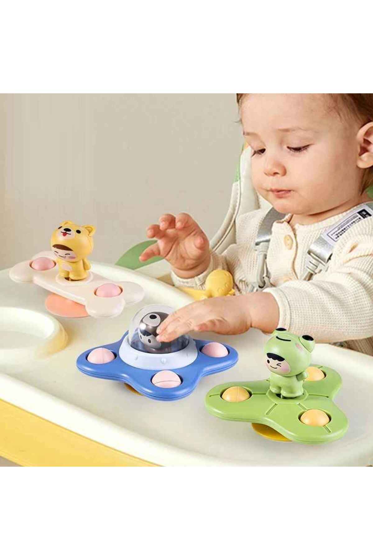 Schulzz Vantuzlu Dönen Oyuncaklar -Banyo Oyuncakları Çocuk -3 adet fotoğrafı 5 (önizleme)