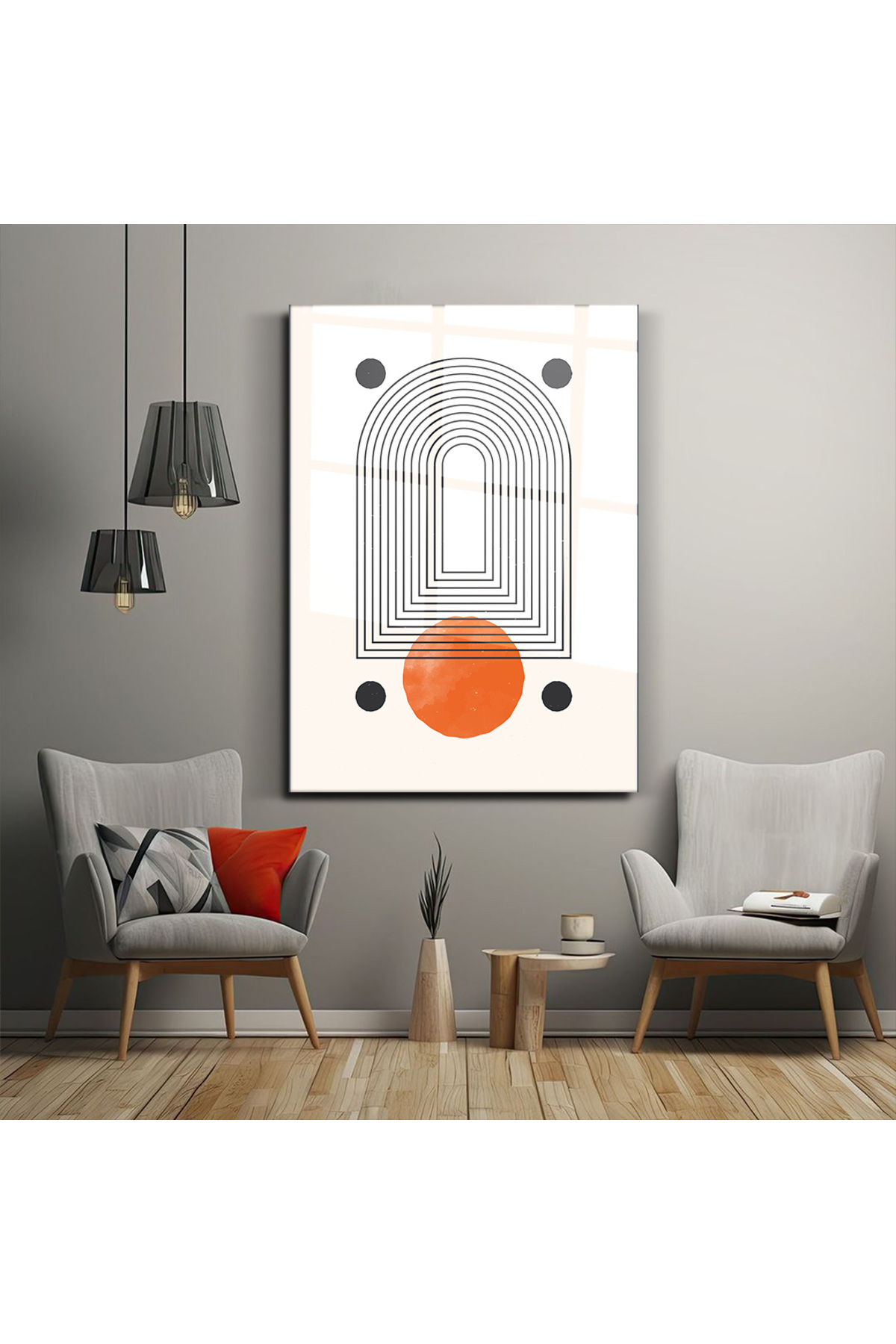 Modern Geometrik Desenler | Estetik ve Şıklık Bir Arada |Cam Tablo-Ev-Ofis Dekorasyonu