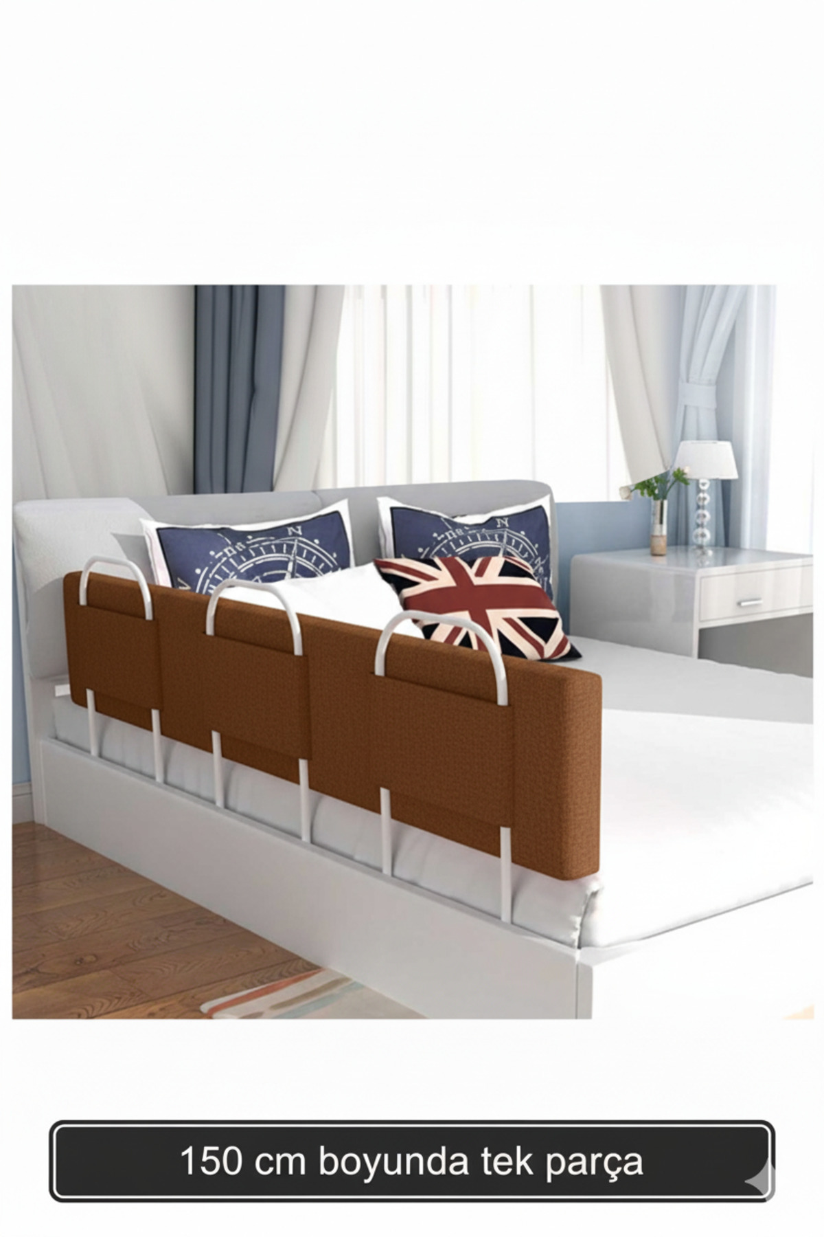 PRO Soft Baby Safety Bed Barrier Bed Guardrail 150 Cm One Piece
