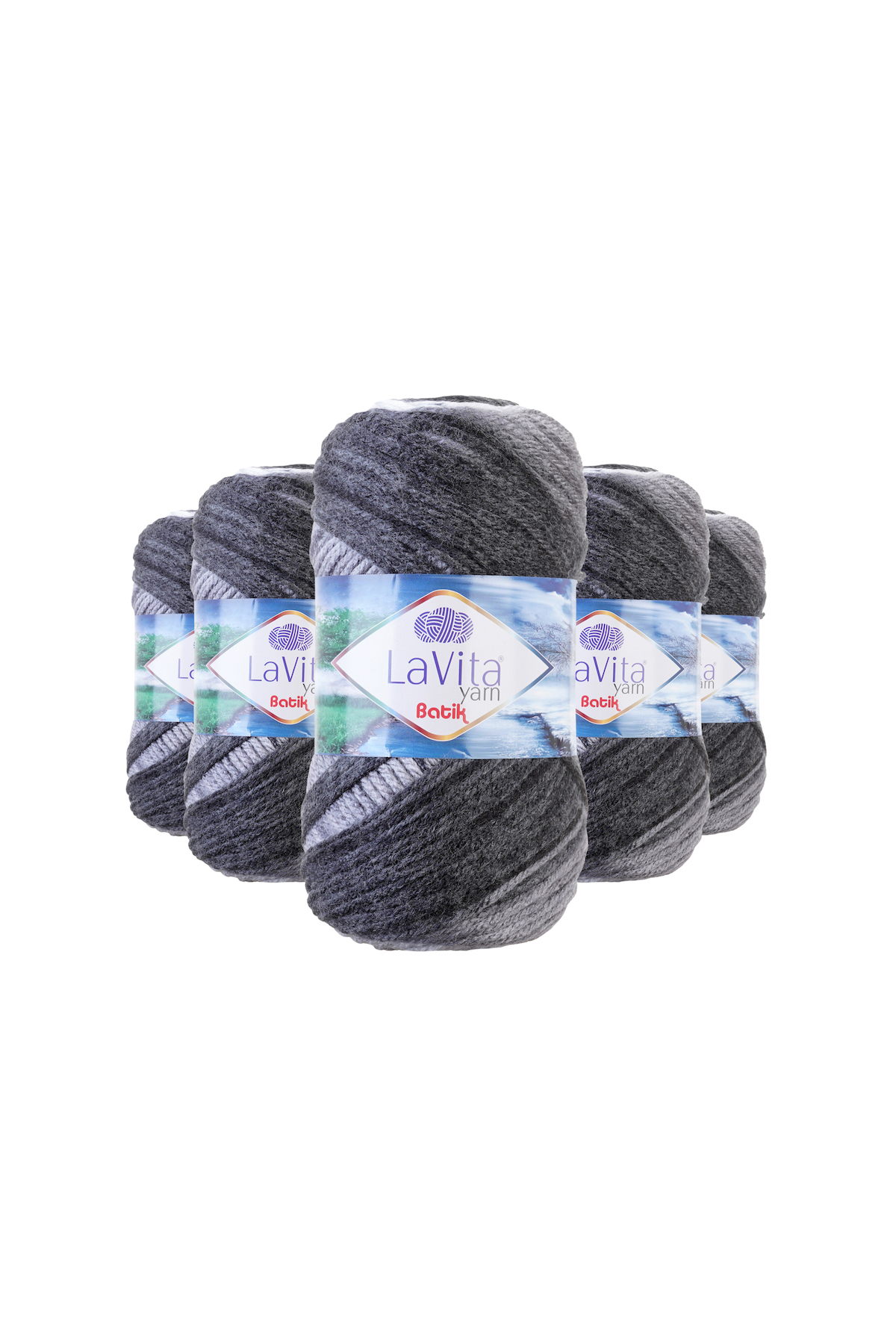 Batik Hand Knitting Yarn 100% Acrylic 500gr 5 Pieces (DG11 Angela)