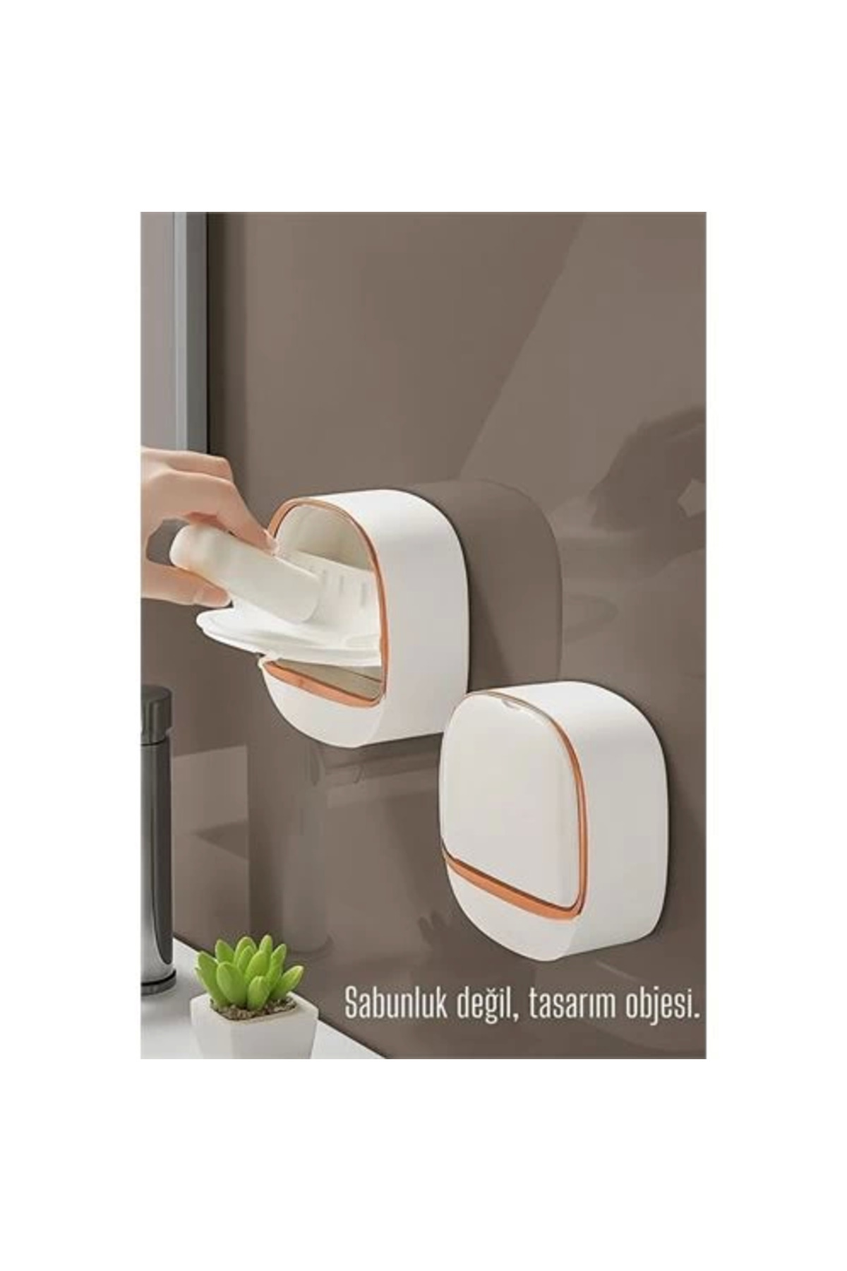Kuzgun Ticaret BFS Tasarım Obje 2 Lİ Sabunluk - Kendinden Yapışkanlı Sabunluk