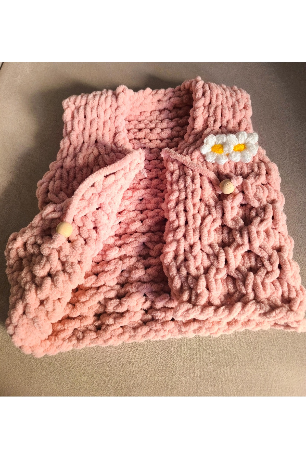 OEM El Yapımı önden Bağlamalı Bebek Yeleği fotoğrafı 4 (önizleme)