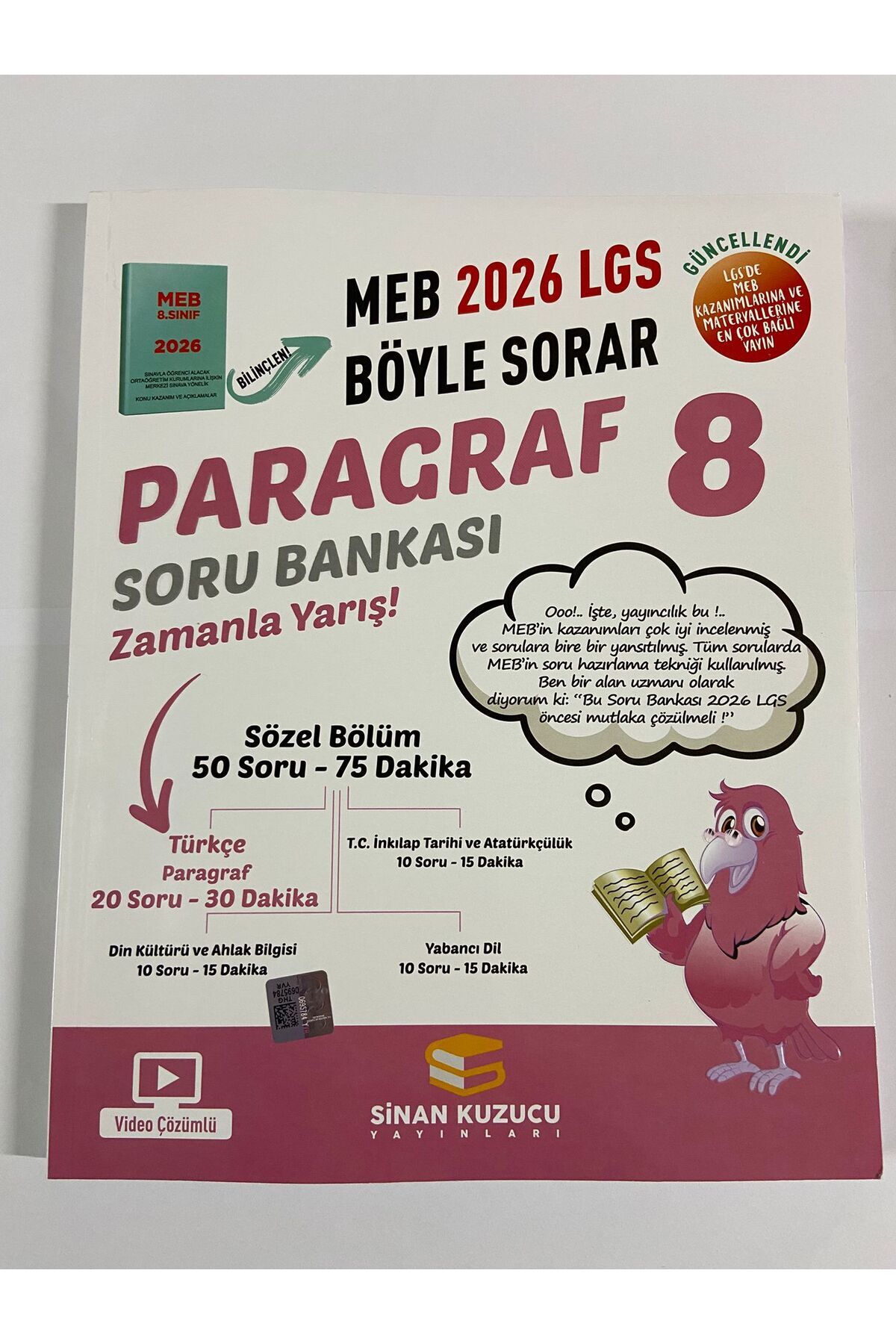SİNAN KUZUCU YAYINLARI 8. Sınıf 2026 Lgs Meb Böyle Sorar PARAGRAF