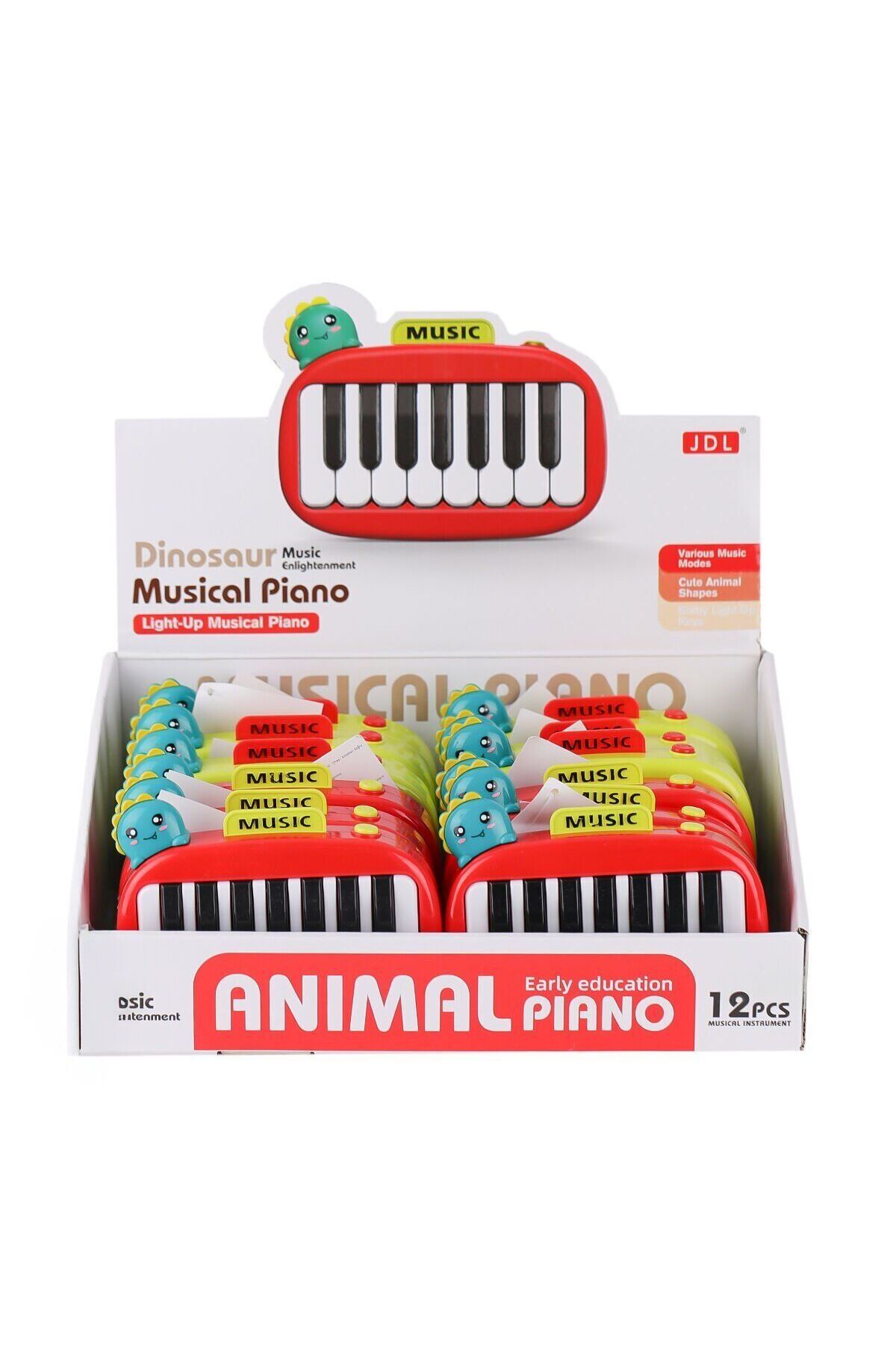 sinerjim 8898-1B Dinazor Işıklı Müzikal Baby Piano - 1 Adet Fiyatıdır
