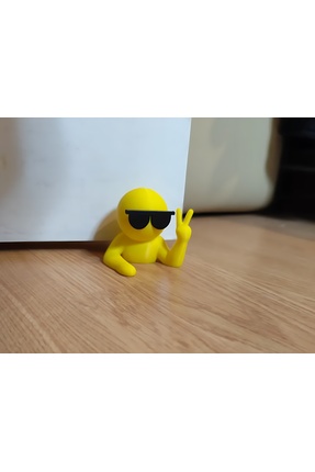 GreenWay3D Cool Emoji Figür| Gözlüklü Dekoratif Masa & Raf Süsü
