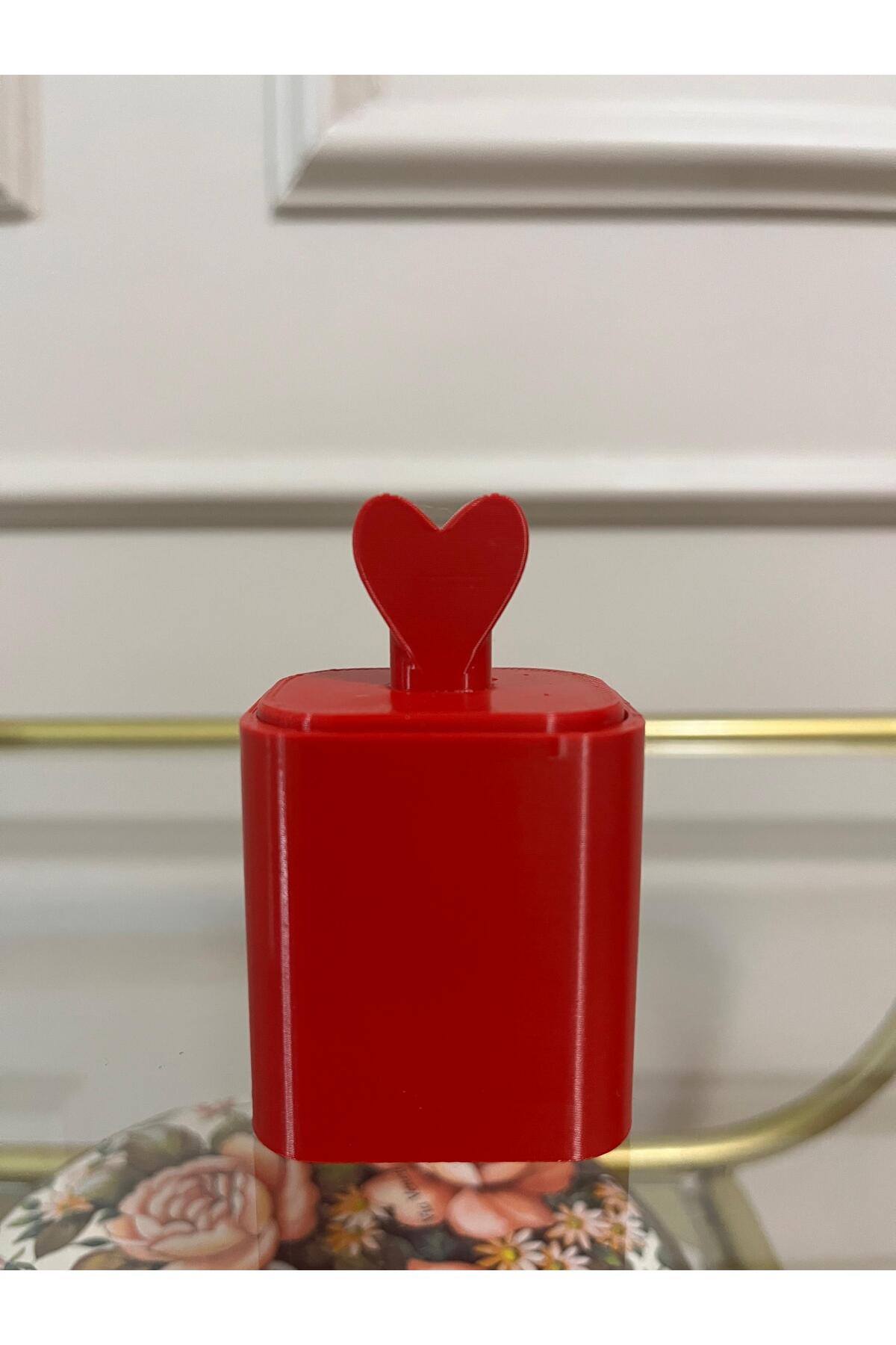 Buz Küpü, Gua Sha, Göz ve Boyun Masajı, Cilt Bakımı, Göz Torbalarını Giderme, Buz Kalıbı — قرمز 3DHeart123 — تصویر 2 از 4