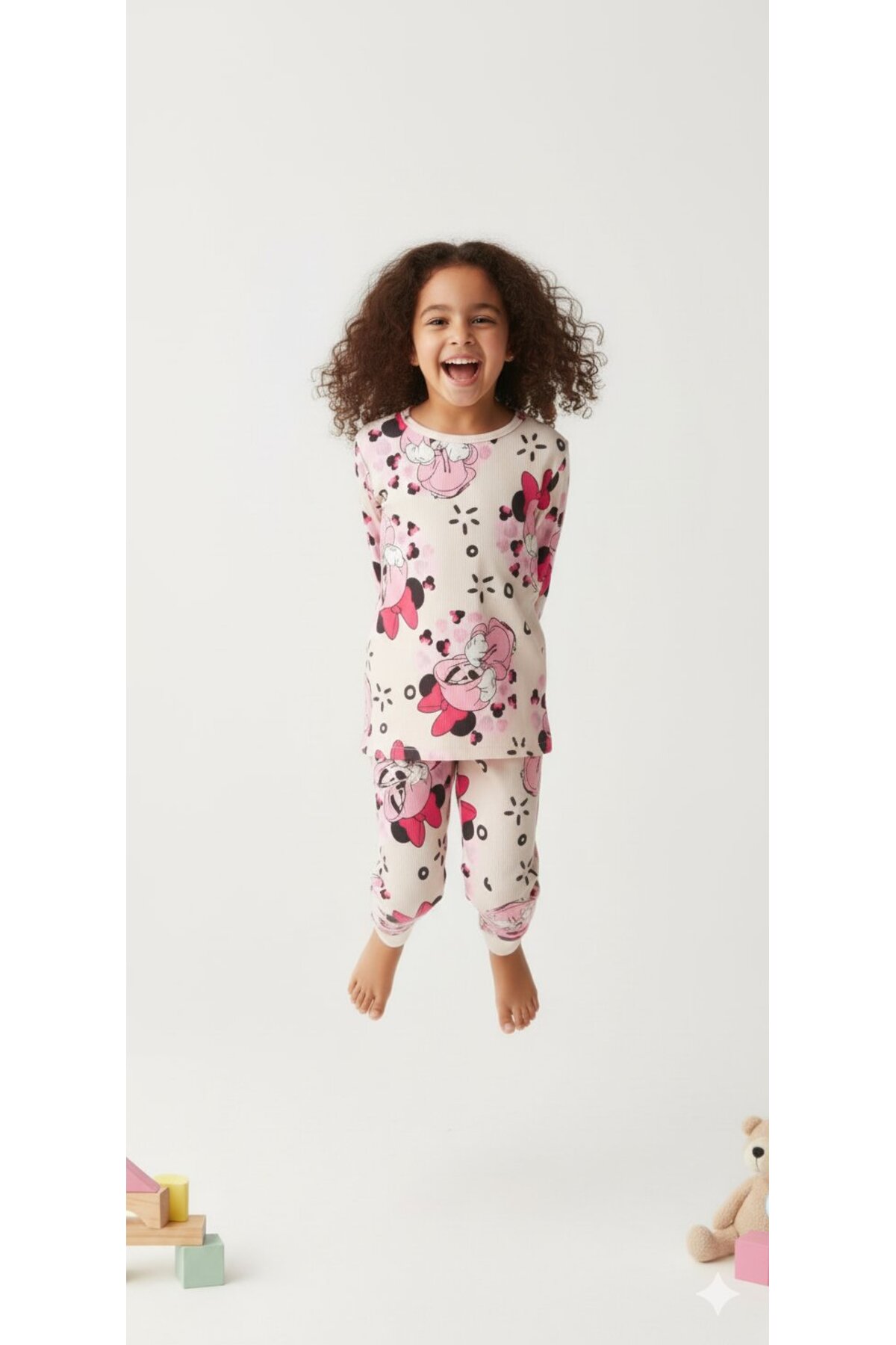 Yalçınoğlu Kids Kız Çocuk Pijama Takımı I Uzun Kollu Rahat Ev Giyim I Pamuklu - Yumuşacık Kız Çocuk Takım fotoğrafı 6 (önizleme)