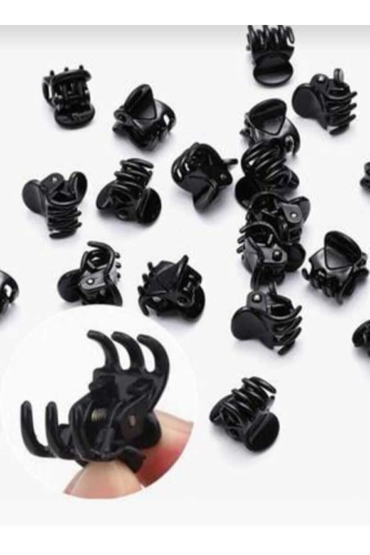 Unbreakable 100 Pieces Black Tiny Nail Latch Hair Clip