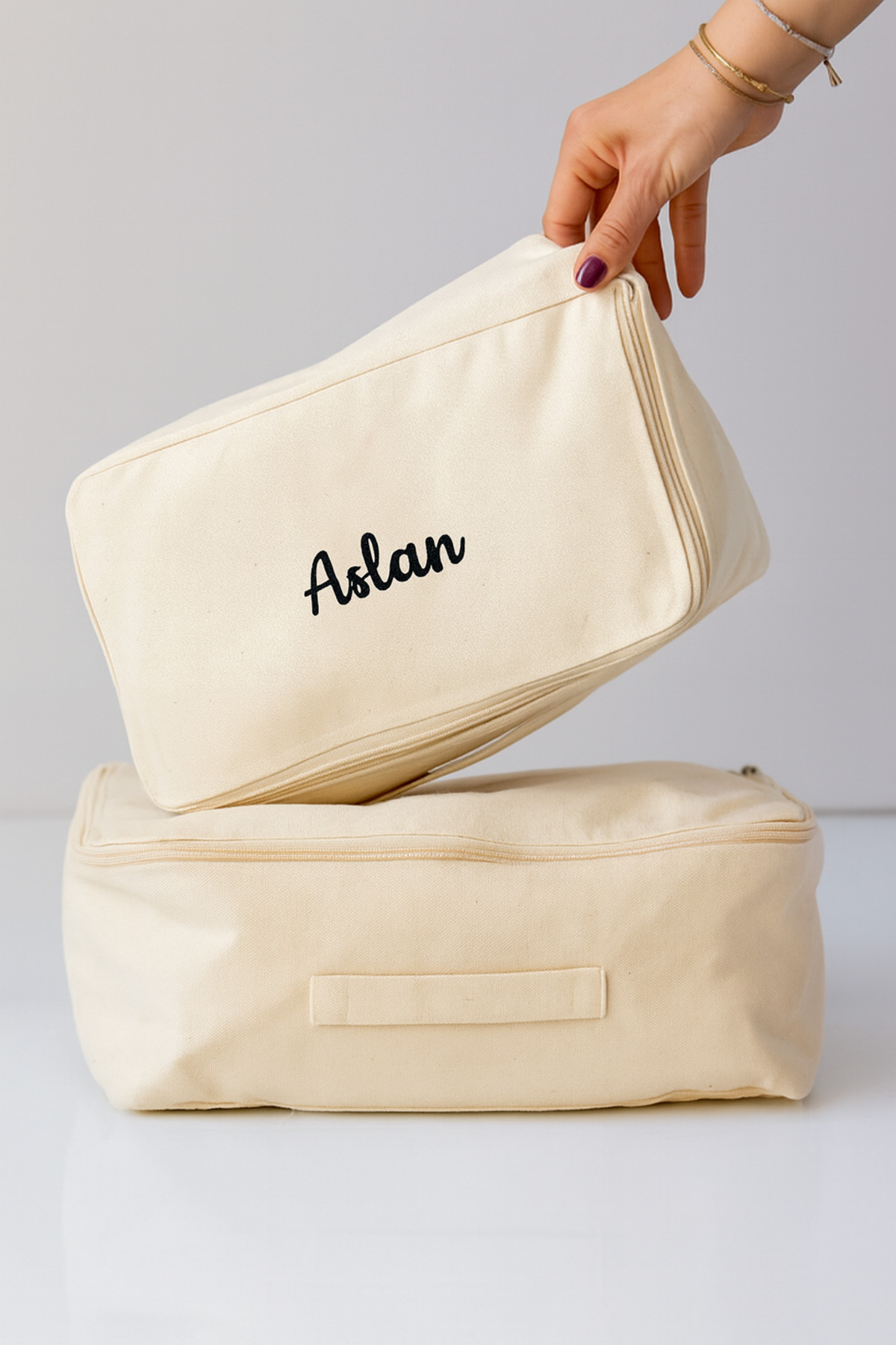 Mama Yoyo Baby Kids Kişiye özel NAKIŞLI Anne Bebek Doğum Hastane Düzenleme Bavul Çantası Hastane Çıkışı Hurç Seti fotoğrafı 2 (önizleme)