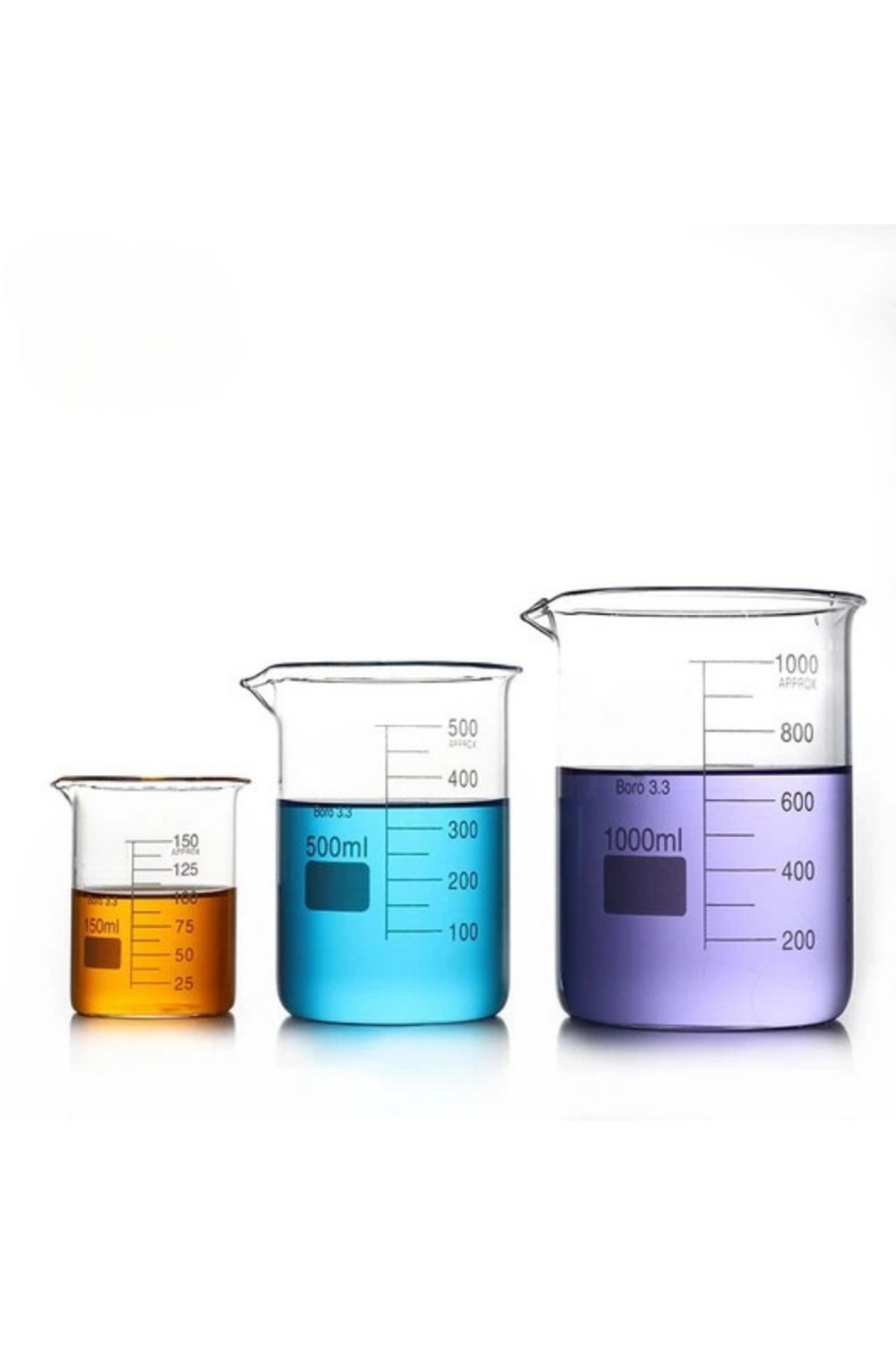 BTRLAB Beher Cam Kısa Form 1000 ML