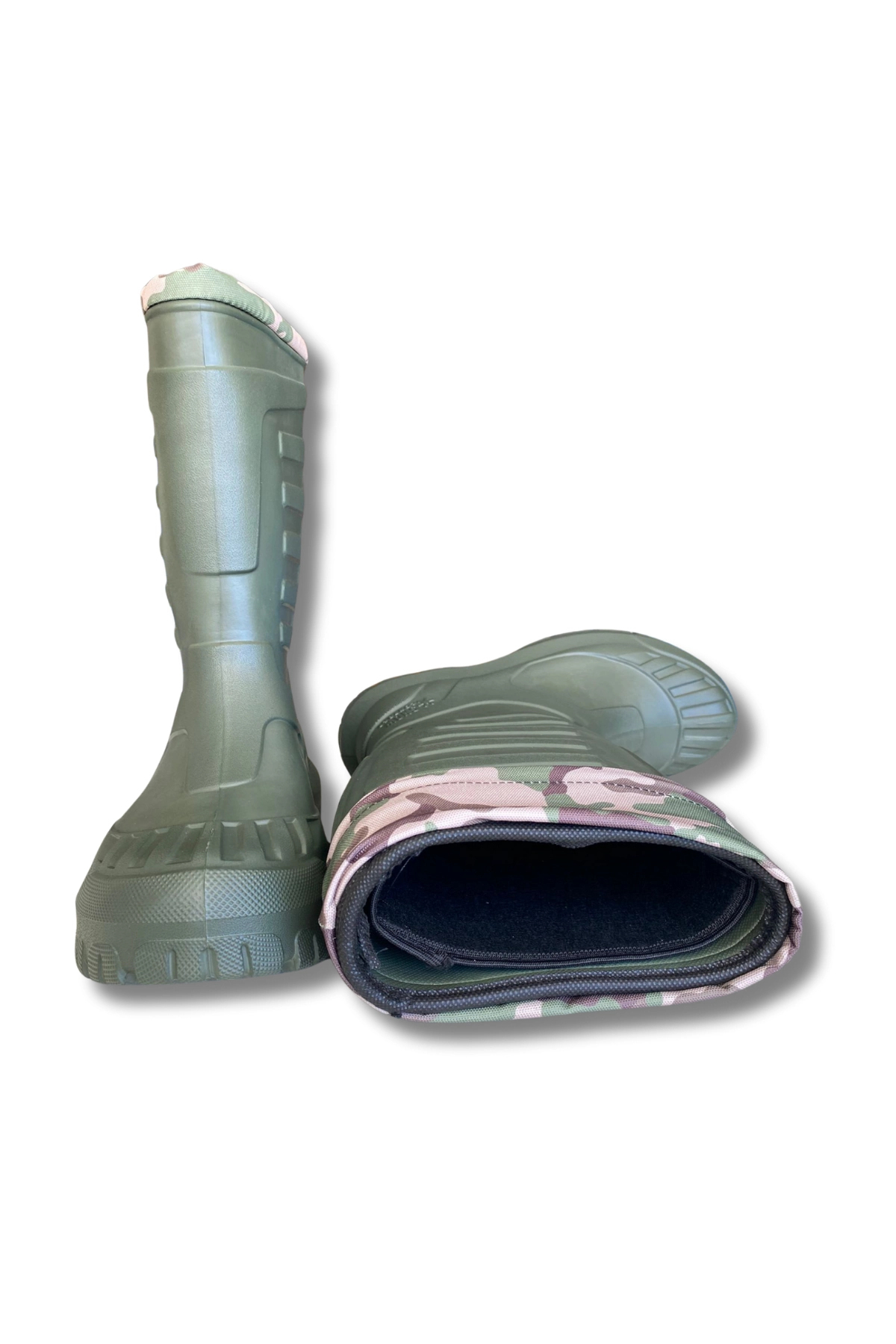 SERABİEN  Soğuk-Sıcak İzolasyonlu Şok Emici Kaymaz Tabanlı Eva Kauçuk Çizme Yeşil - Görsel 5