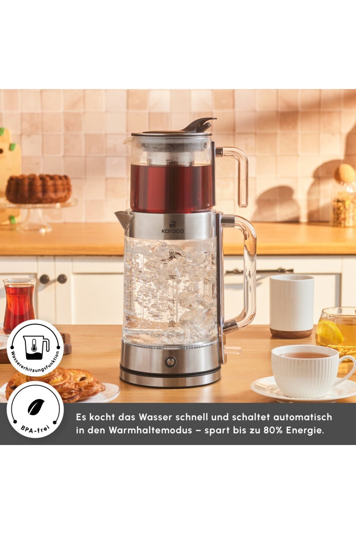 Luma Glas-Teemaschine