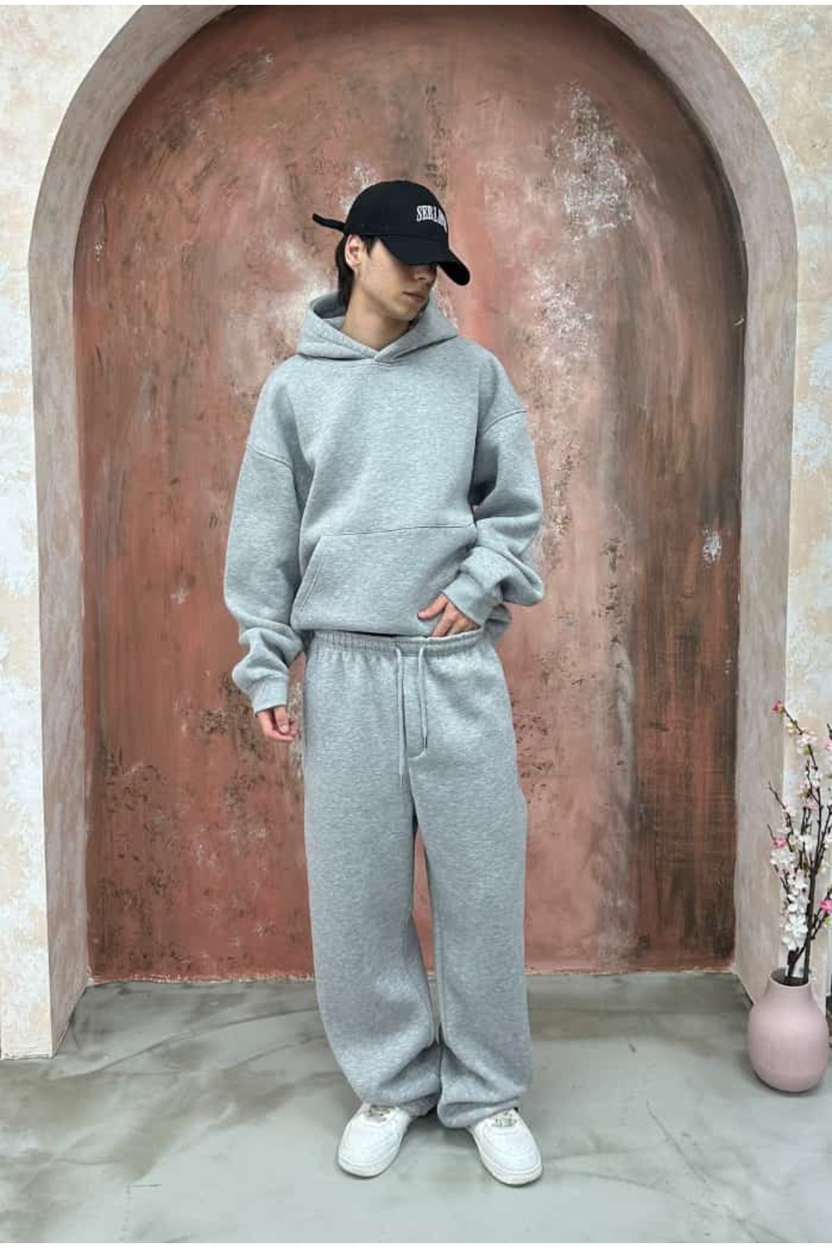 serline Kışlık-Basic Premium Ayarlanabilir Paça Baggy Eşofman görsel 5