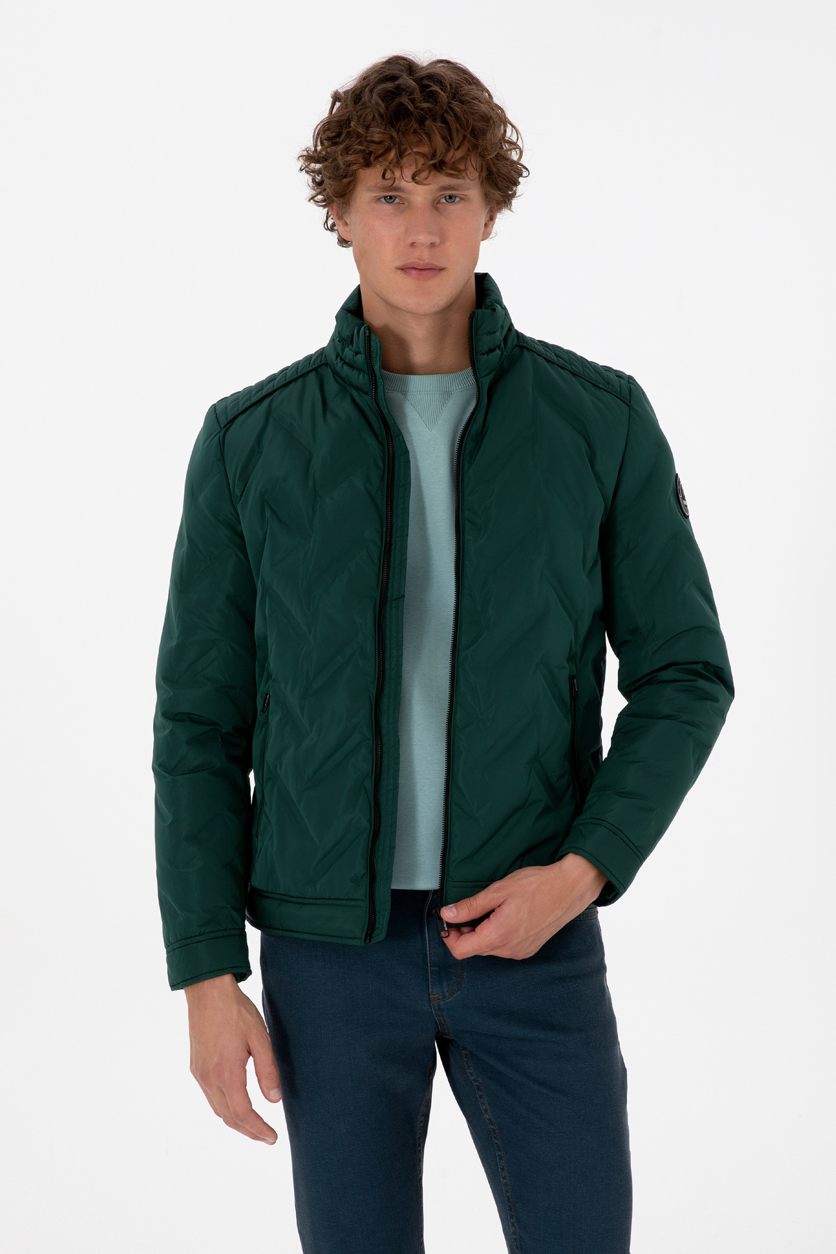 کاپشن مردانه یقه ایستاده | یو اس پولو U.S. Polo Assn. 1210719 CN - تصویر 3