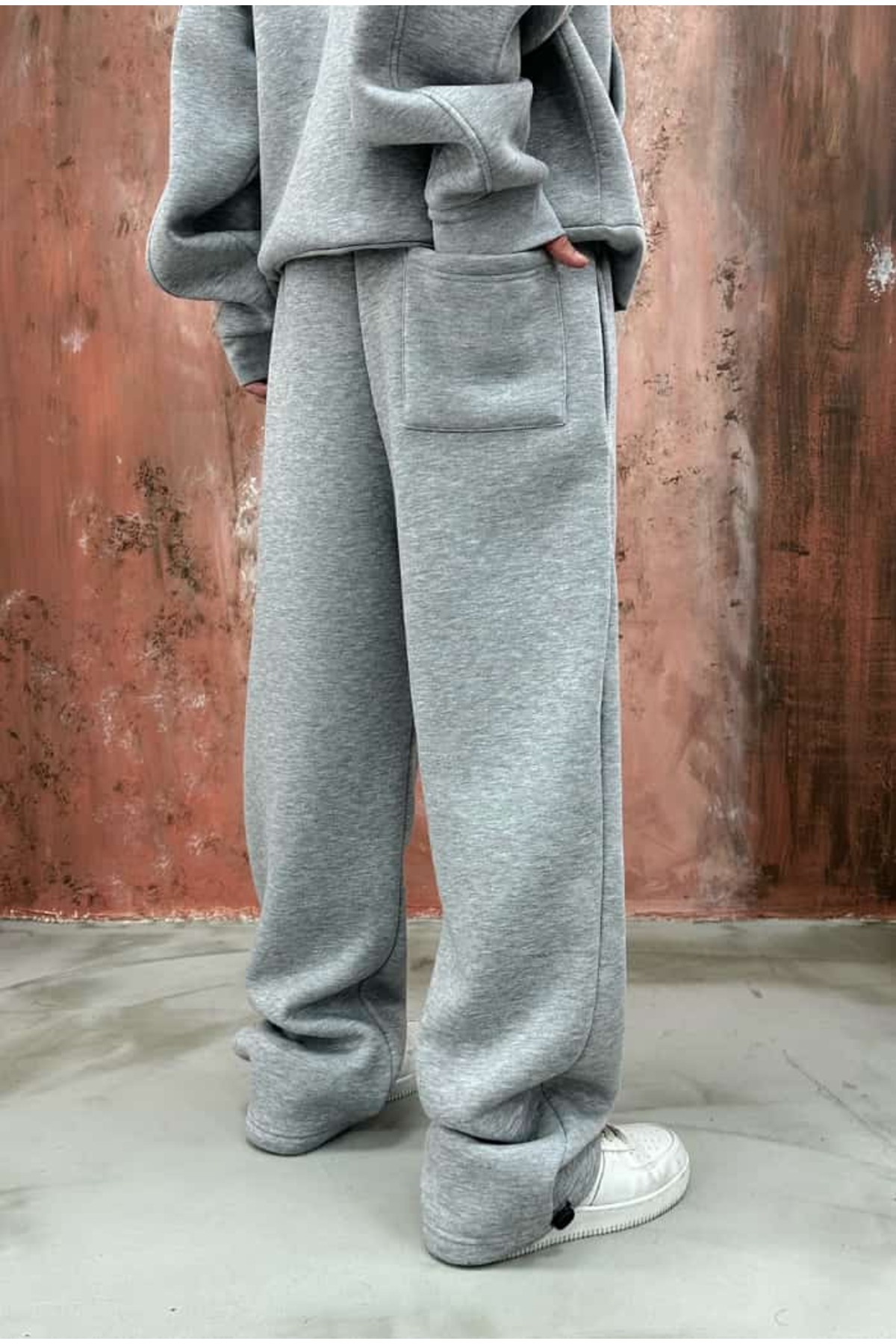 serline Kışlık-Basic Premium Ayarlanabilir Paça Baggy Eşofman görsel 8