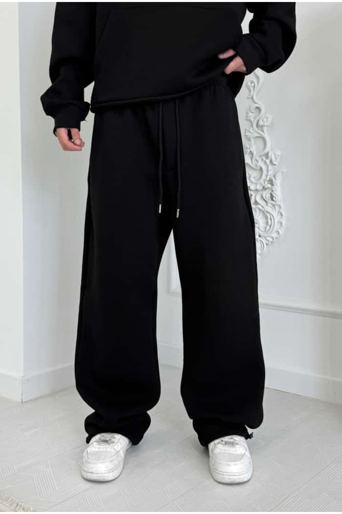 serline Kışlık-Basic Premium Ayarlanabilir Paça Baggy Eşofman