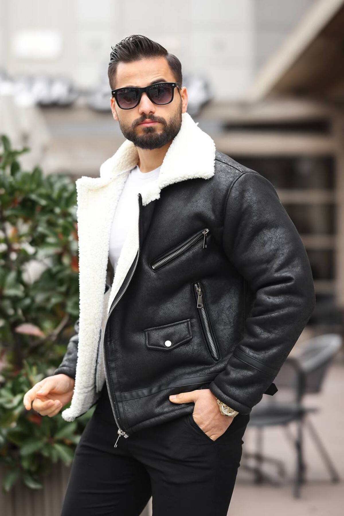 کاپشن  bikerkürk