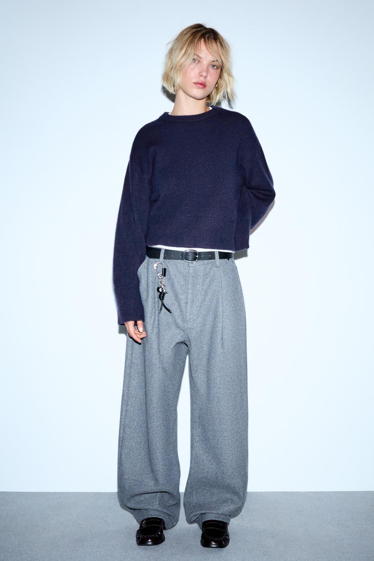 Bershka  Oversize rib altı kazak