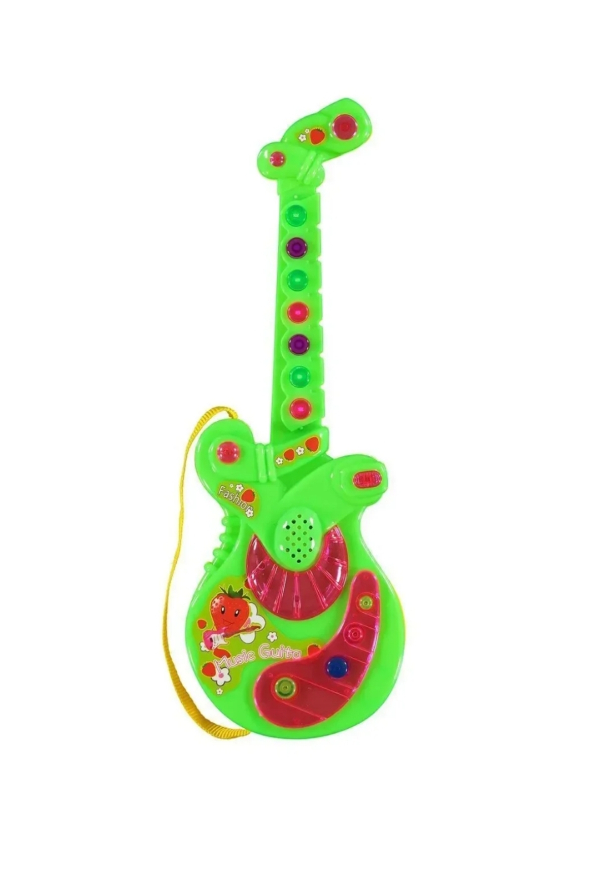CharmPlay Müzikli Gitar Oyuncak Çocuklar İçin Işıklı ve Sesli Eğitici Gitar Harika Eğlence Seçeneği fotoğrafı 4 (önizleme)