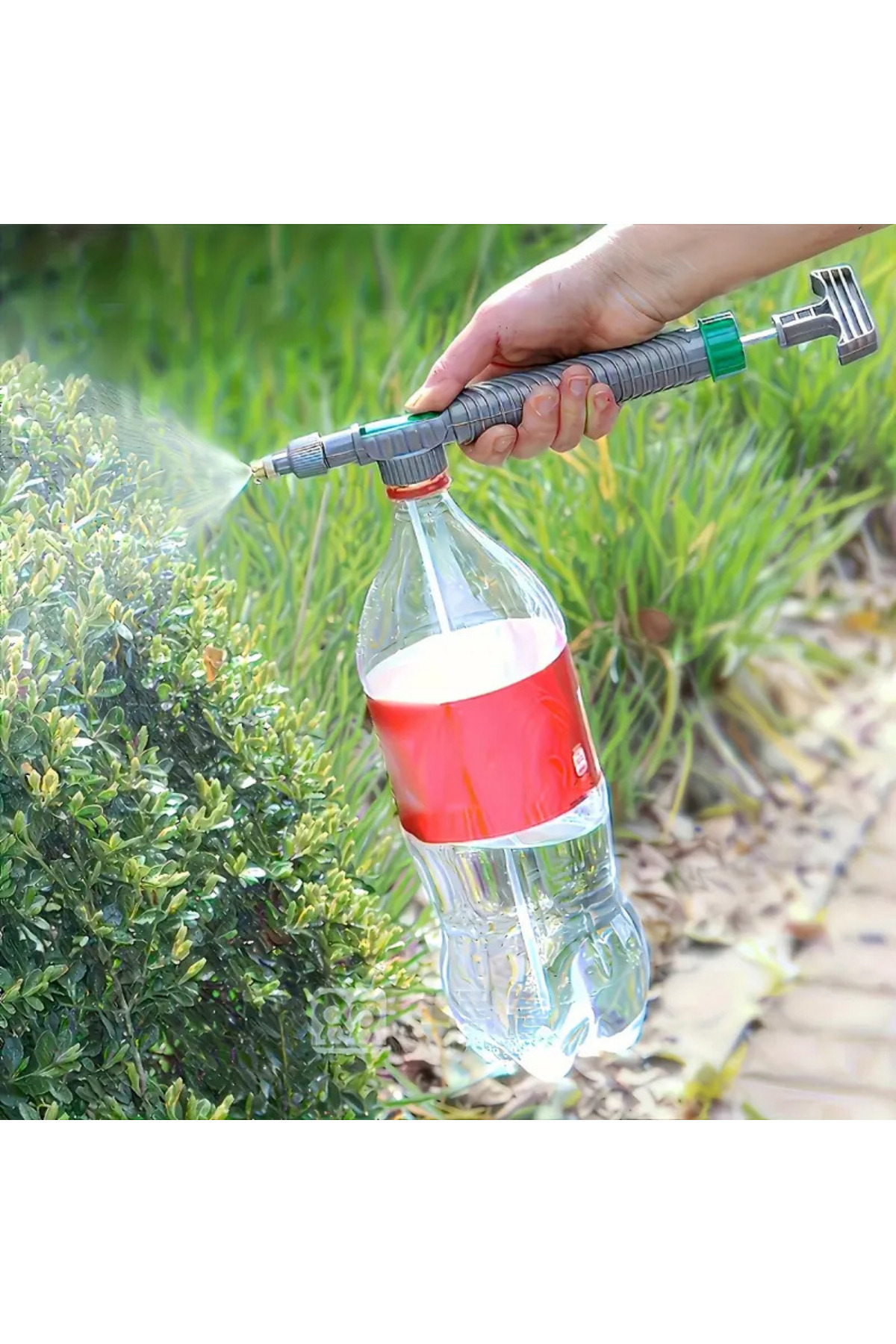 ibico Plastik Şişelere Uyumlu Yüksek Basınç Ayarlanabilir Nozullu Çiçek Sulama, İlaçlama El Pompalı Sprey