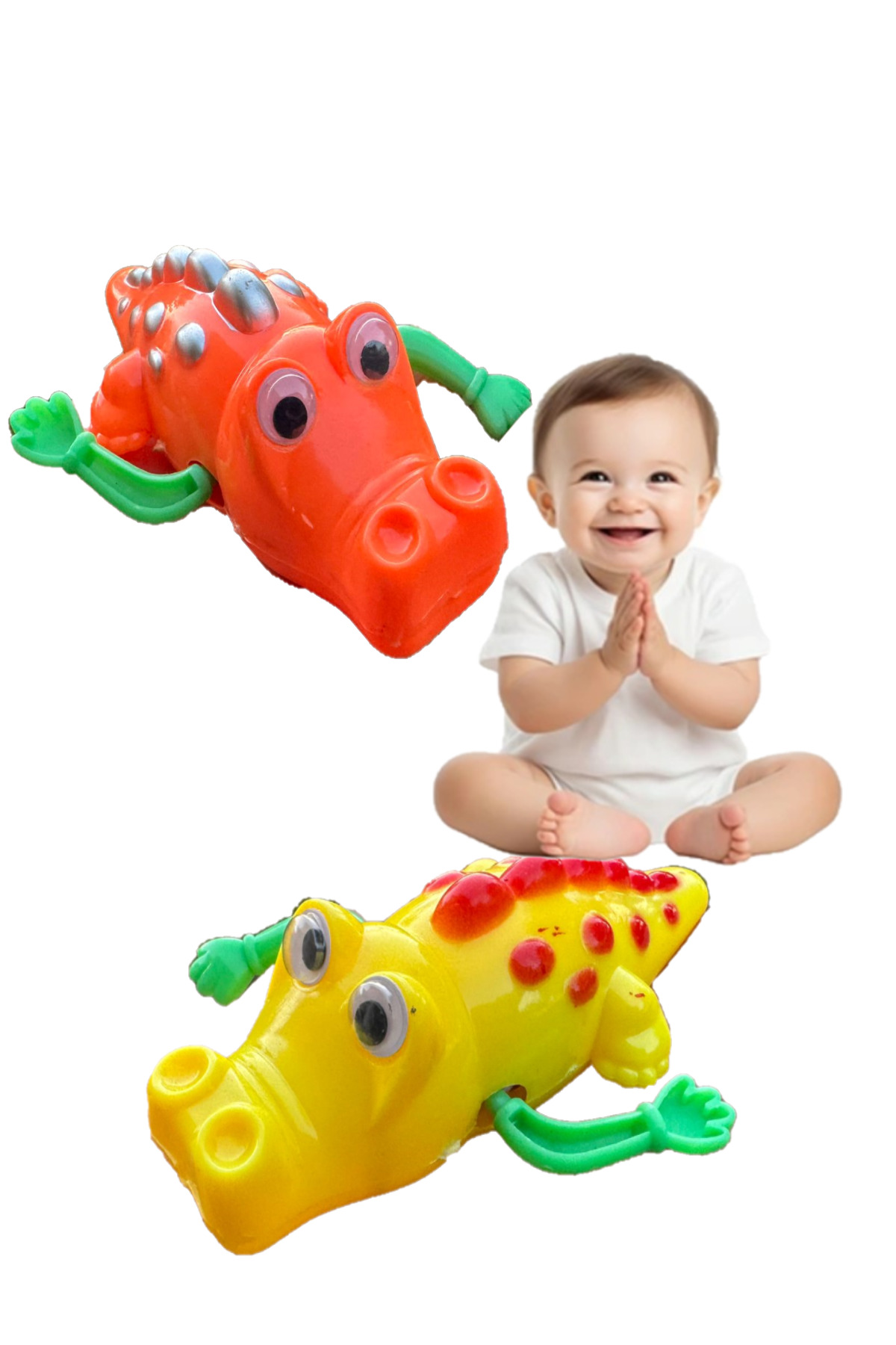 Bundeba 4'lü Set Banyo Havuz Ve Deniz Oyuncağı Suda Yüzen Kurmalı Oyuncak Balık Deniz Canlıları fotoğrafı 2 (önizleme)