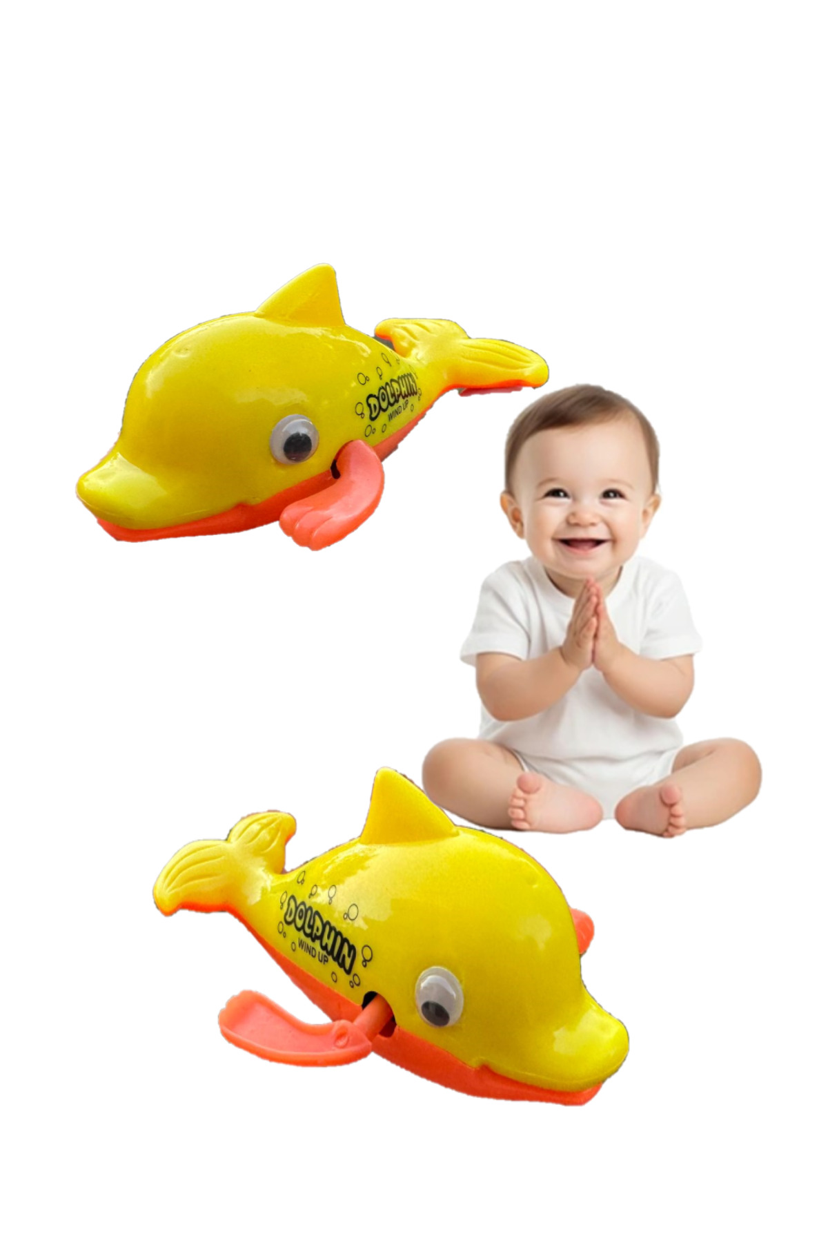 Bundeba 4'lü Set Banyo Havuz Ve Deniz Oyuncağı Suda Yüzen Kurmalı Oyuncak Balık Deniz Canlıları fotoğrafı 5 (önizleme)