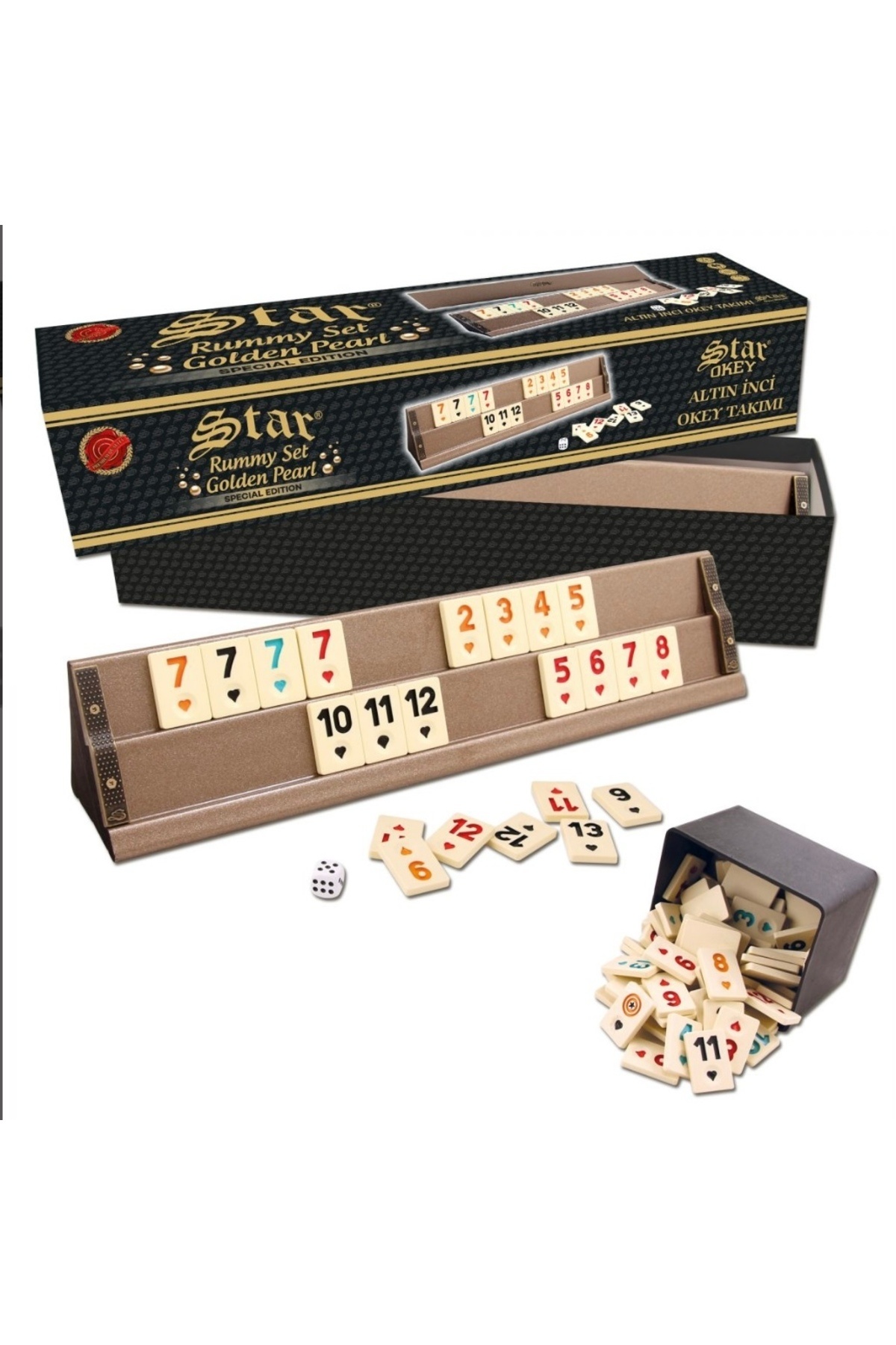 BULUT Star altın inci okey takımı