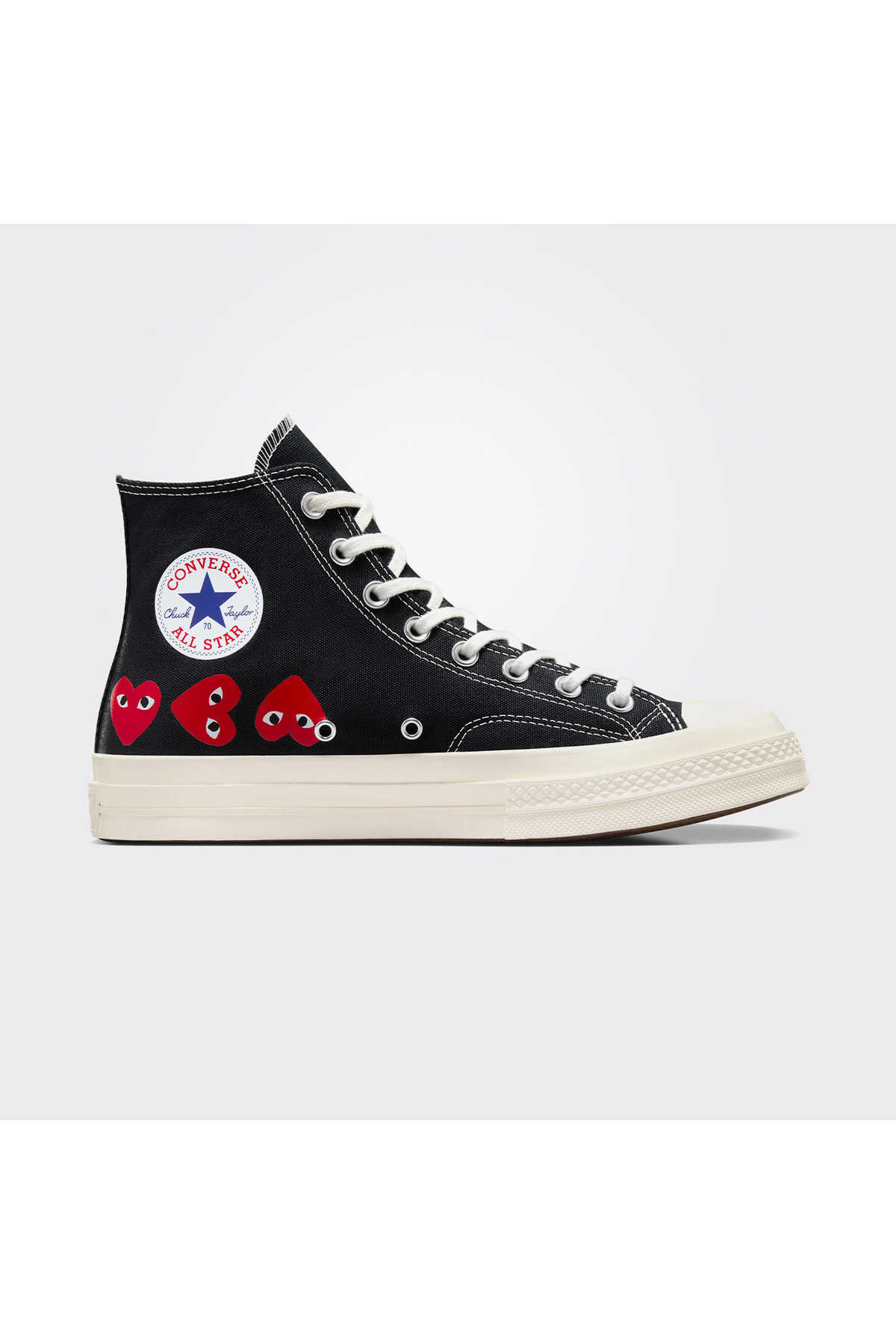 کانورس x Comme des Garçons Play Chuck 70 Black Unisex Sneaker