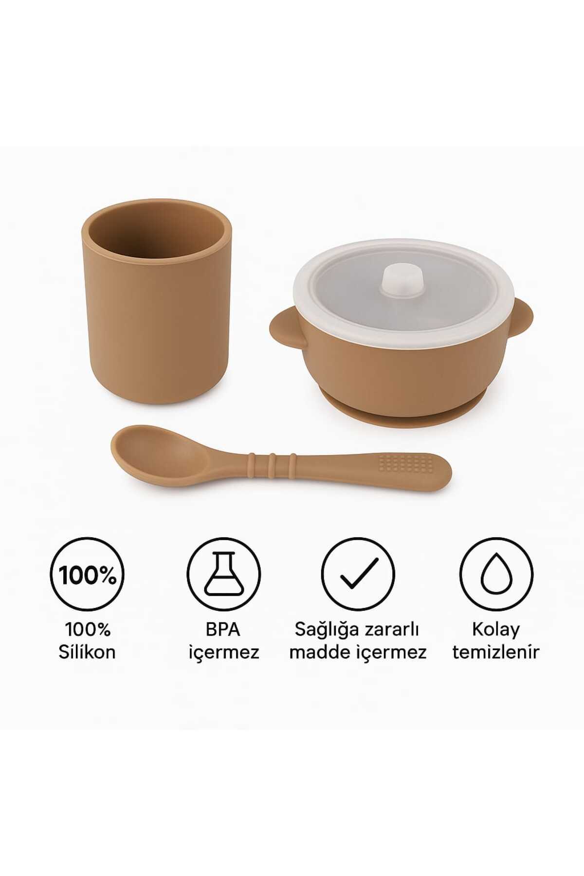 CKM silikon 9 Parça Silikon Mama Seti – BPA’sız – Bebek Beslenme Seti fotoğrafı 4 (önizleme)