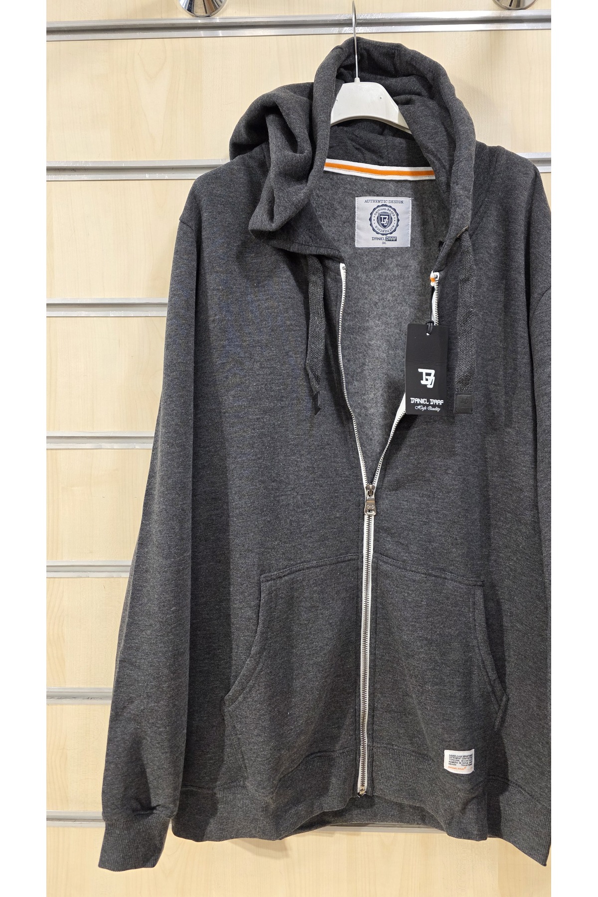 trendbysena Fermuarlı Kapüşonlu Unisex Büyük Beden Sweatshirt görsel 2