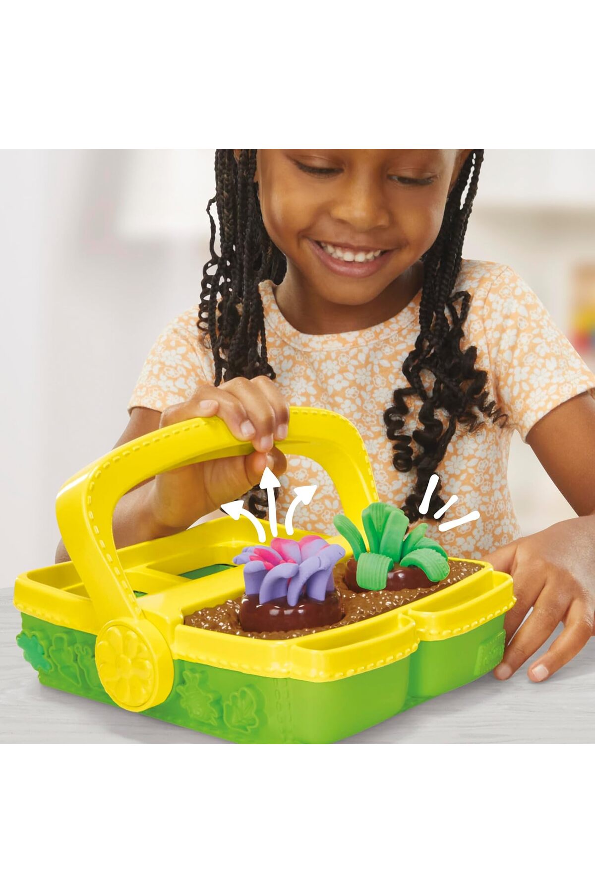 پلی-دو مجموعه بازی گیاهشناسی گلهای رنگارنگ