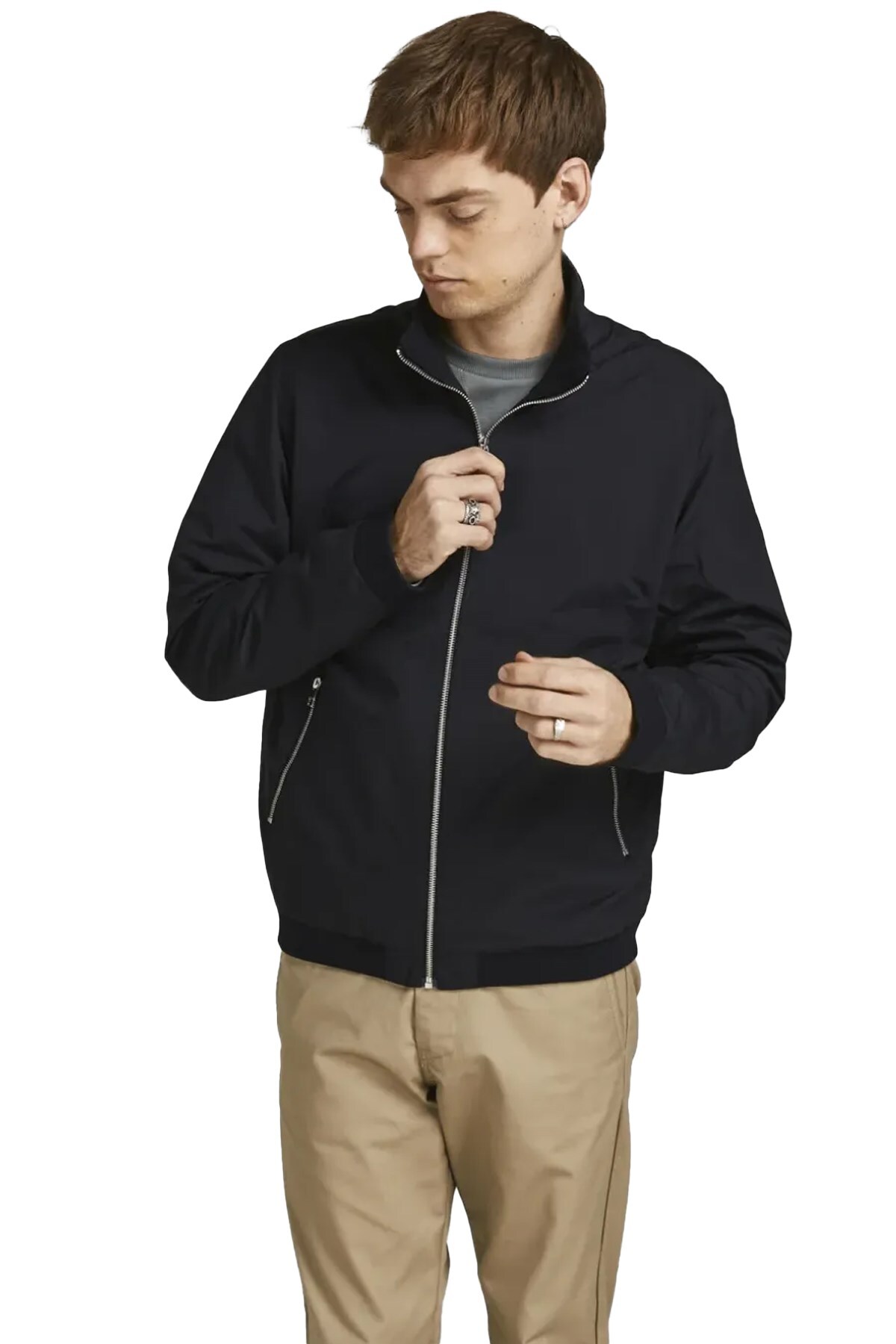 جک اند جونز ژاکت مردانه بمبر Jjerush Harrington