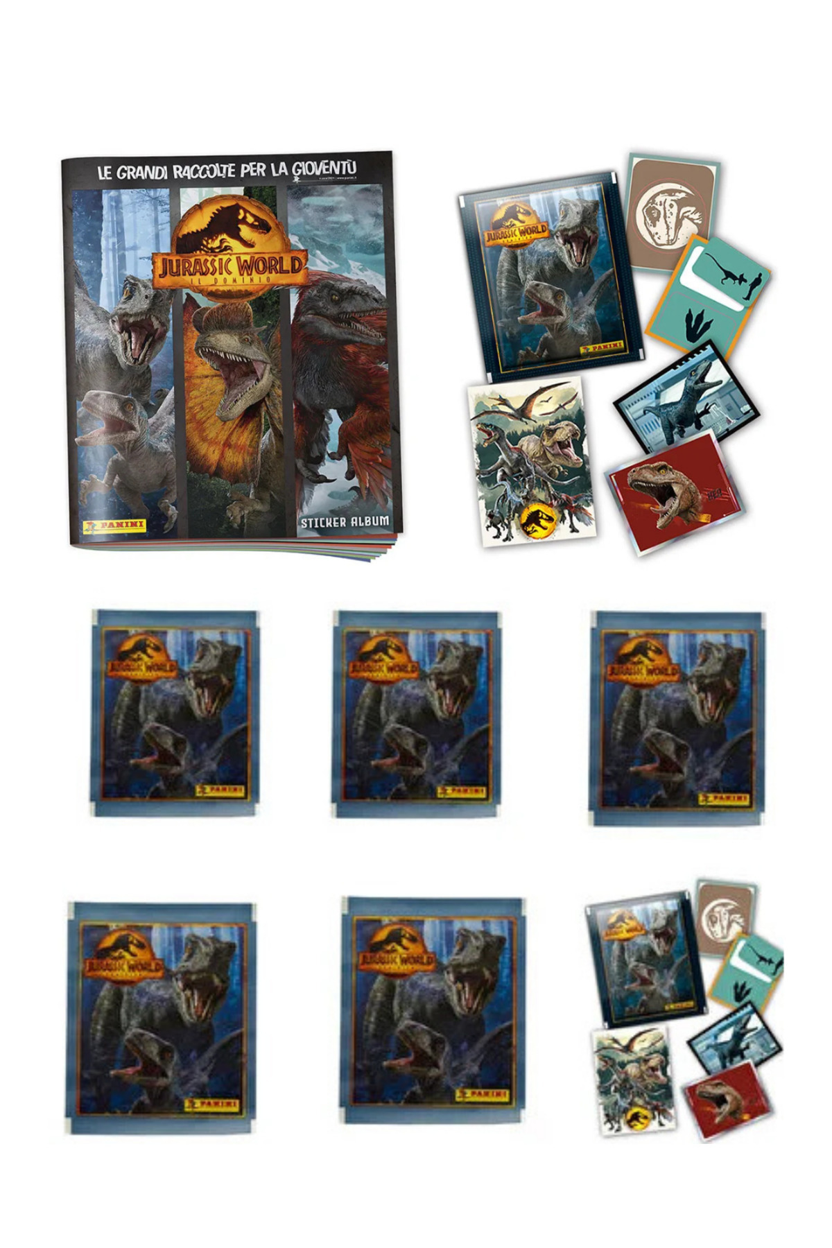 Next Plus Lisanslı Panini JURASSIC WORLD Starter Album + 20 Paket