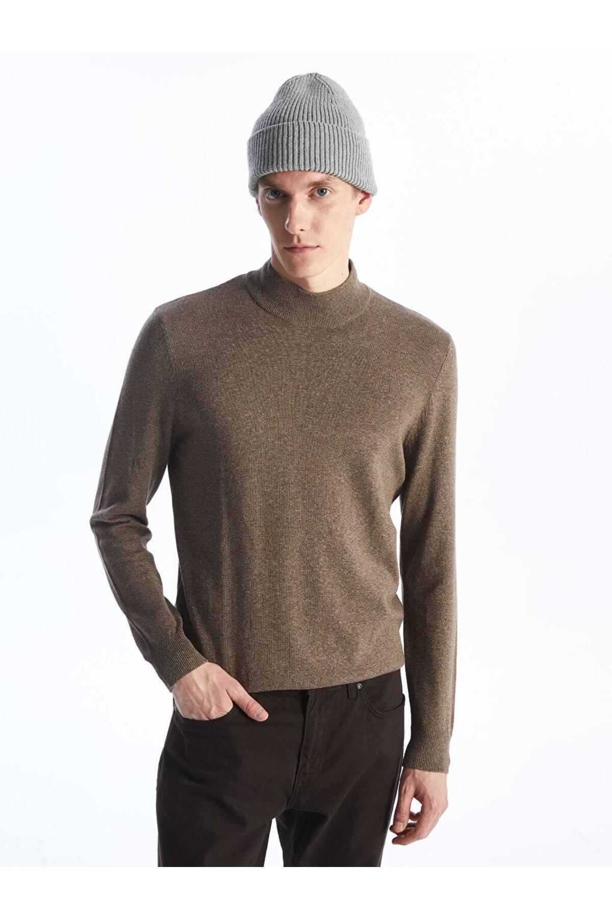 ال سی وایکیکی ژاکت بافتنی مردانه یقه اسکی (W5)