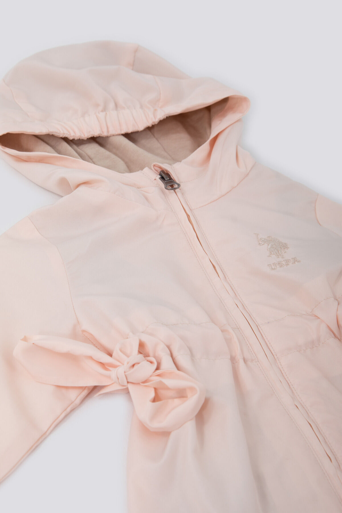 U.S. Polo Assn. U.S. Polo Assn Kız Bebek Mavi Yağmurluk fotoğrafı 2 (önizleme)