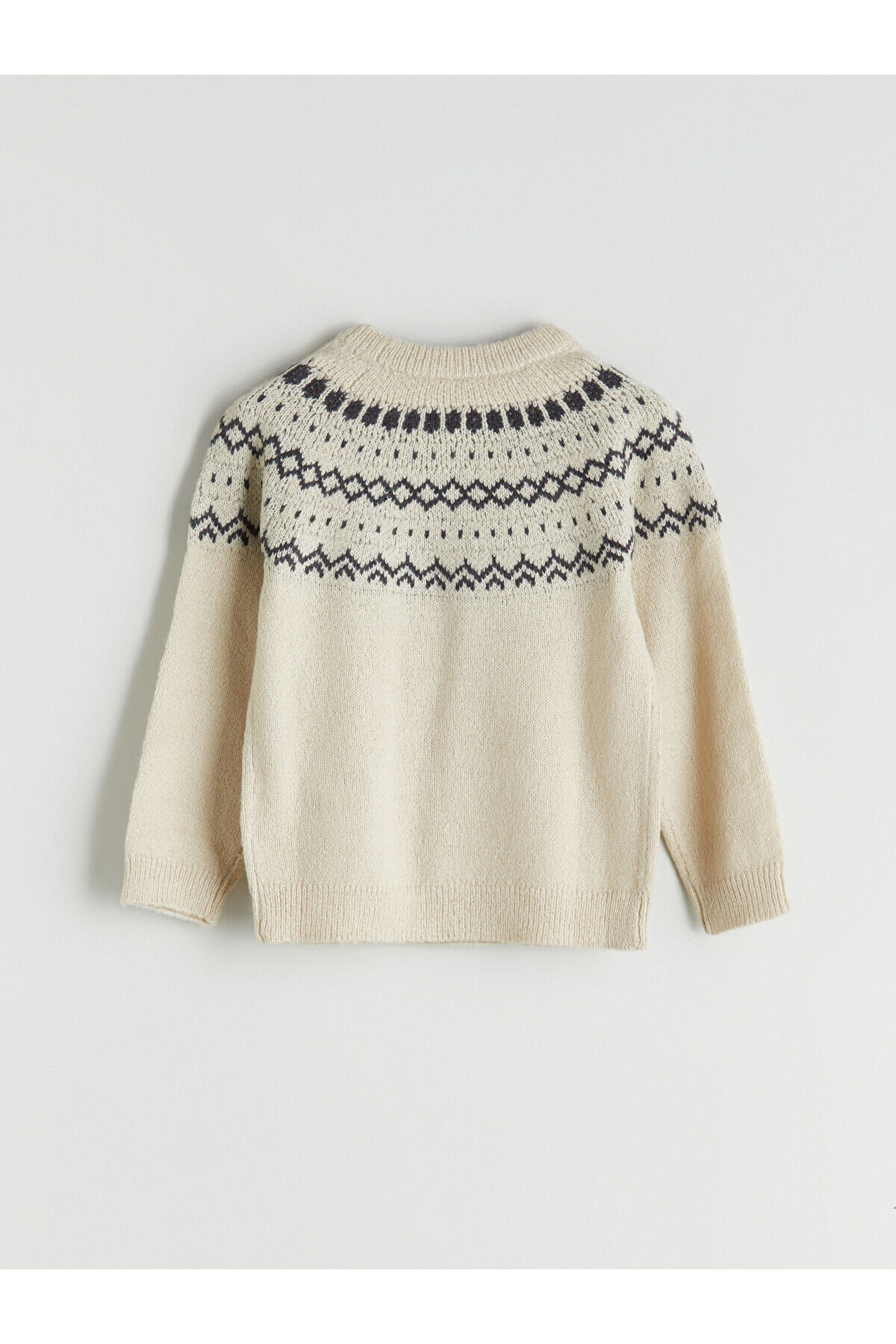 LC Waikiki Esse Collection Bej Bisiklet Yaka Erkek Çocuk Triko Kazak fotoğrafı 4 (önizleme)