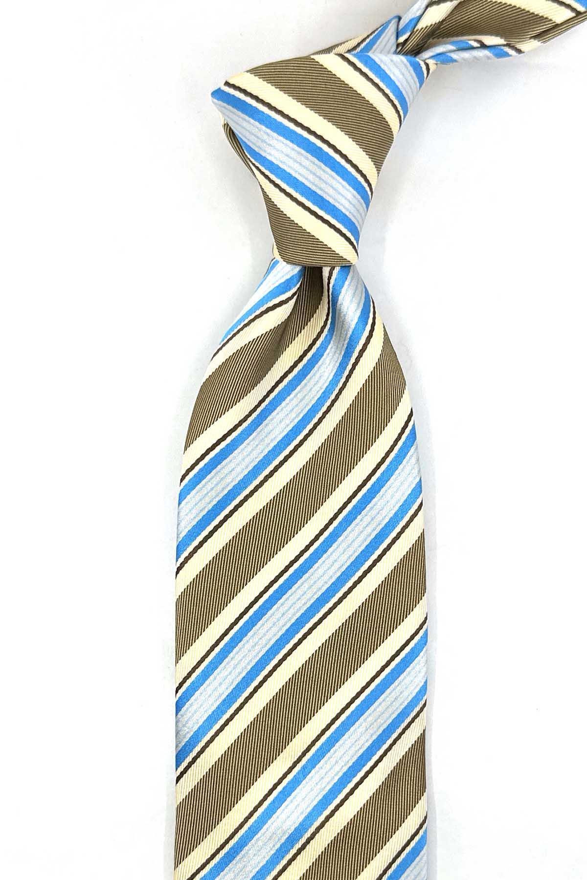  کراوات ابریشمی ایتالیایی طرح سرمه‌ای مدل Sheskin مدل IK1963