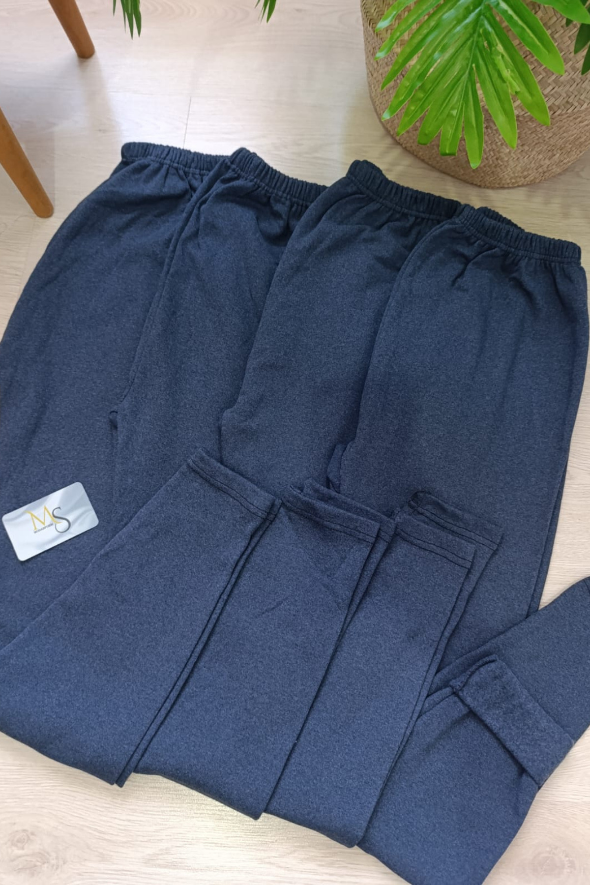 4-Pack Cotton Raised Thermal Leggings Underwear Thermal Winter Leggings