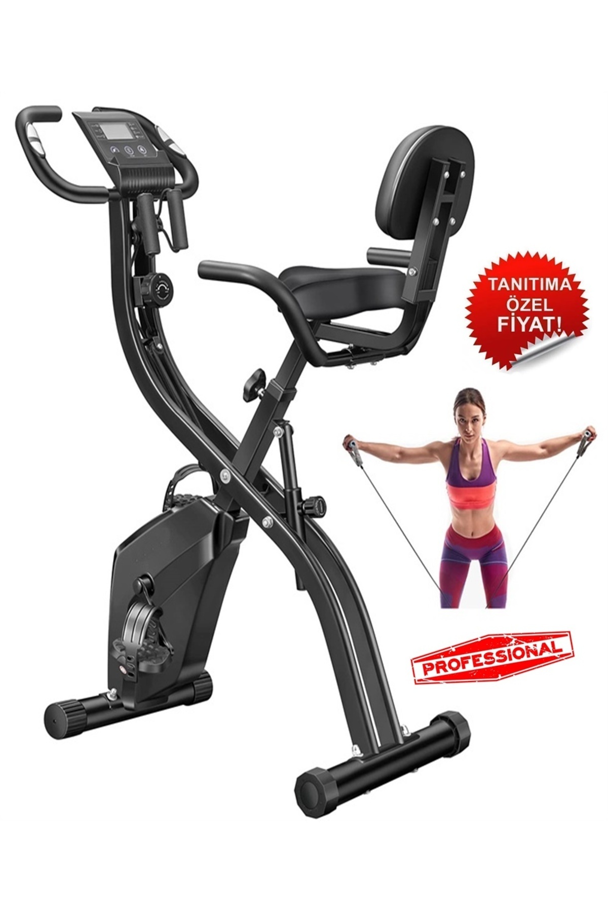 Havana X 4IN1 Katlanabilir Manyetik Kondisyon Bisikleti Spor Koşu Egzersiz Bisikleti Spin Bike Dikey