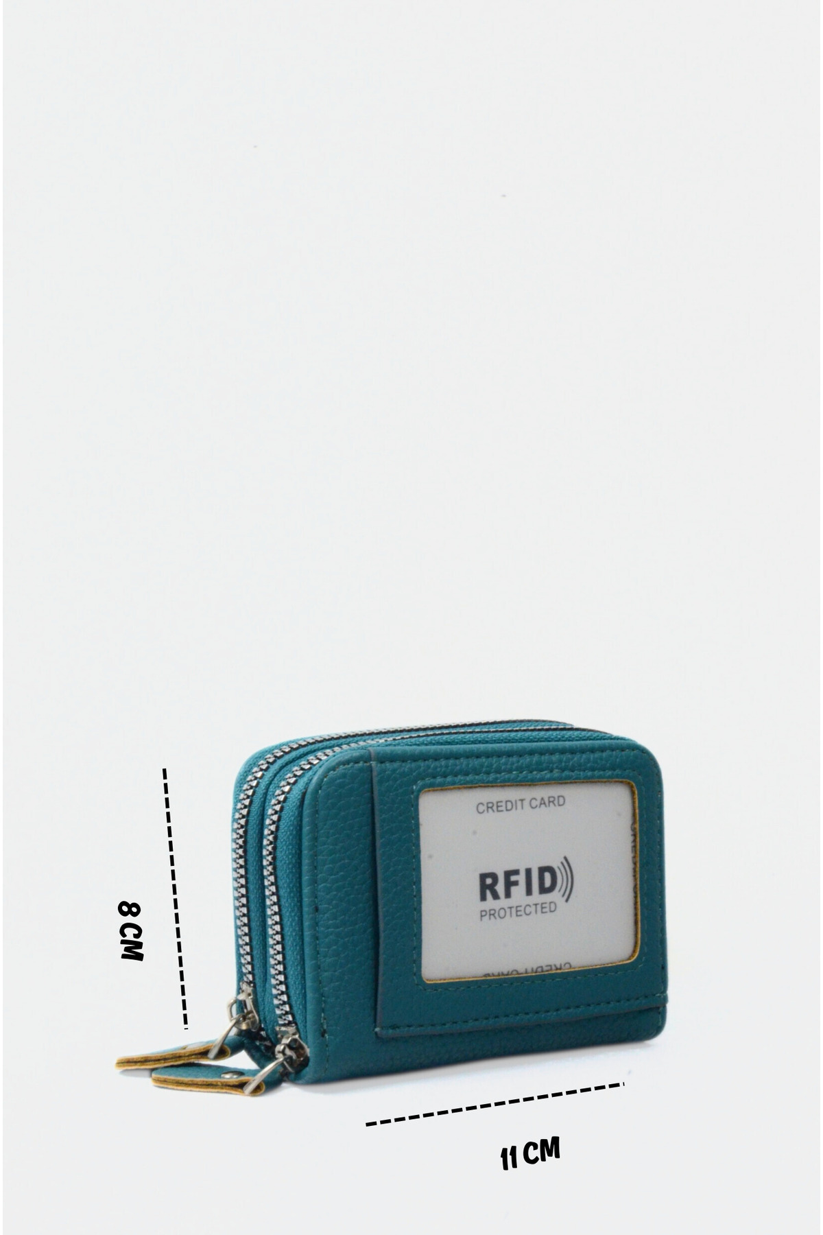 Mazel Design 4613 Çok Gözlü Kartlık Cüzdan, RFID Korumalı, Fermuarlı ve Bozuk Para Bölmeli görsel 3