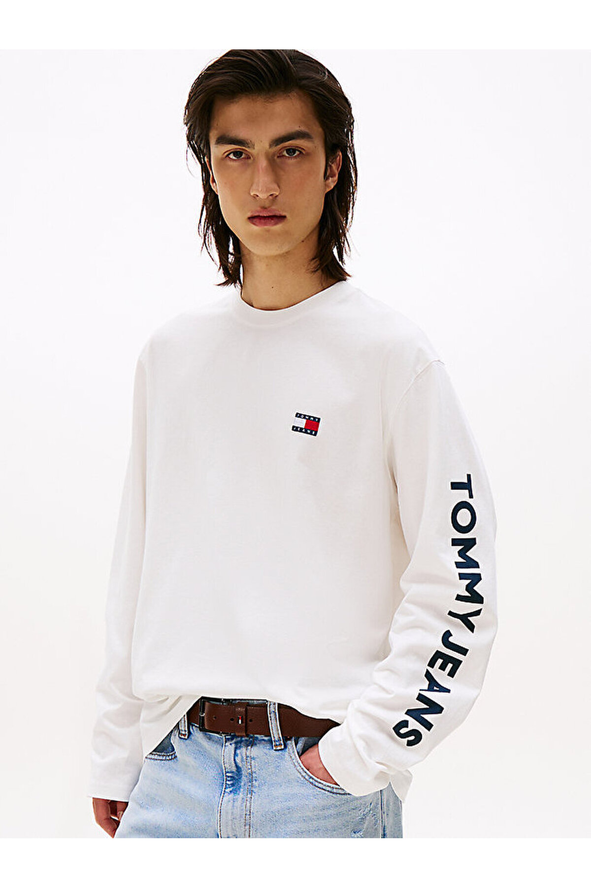 تامی هیلفیگر تی شرت مردانه طرح tjm مدل relax کد tjm