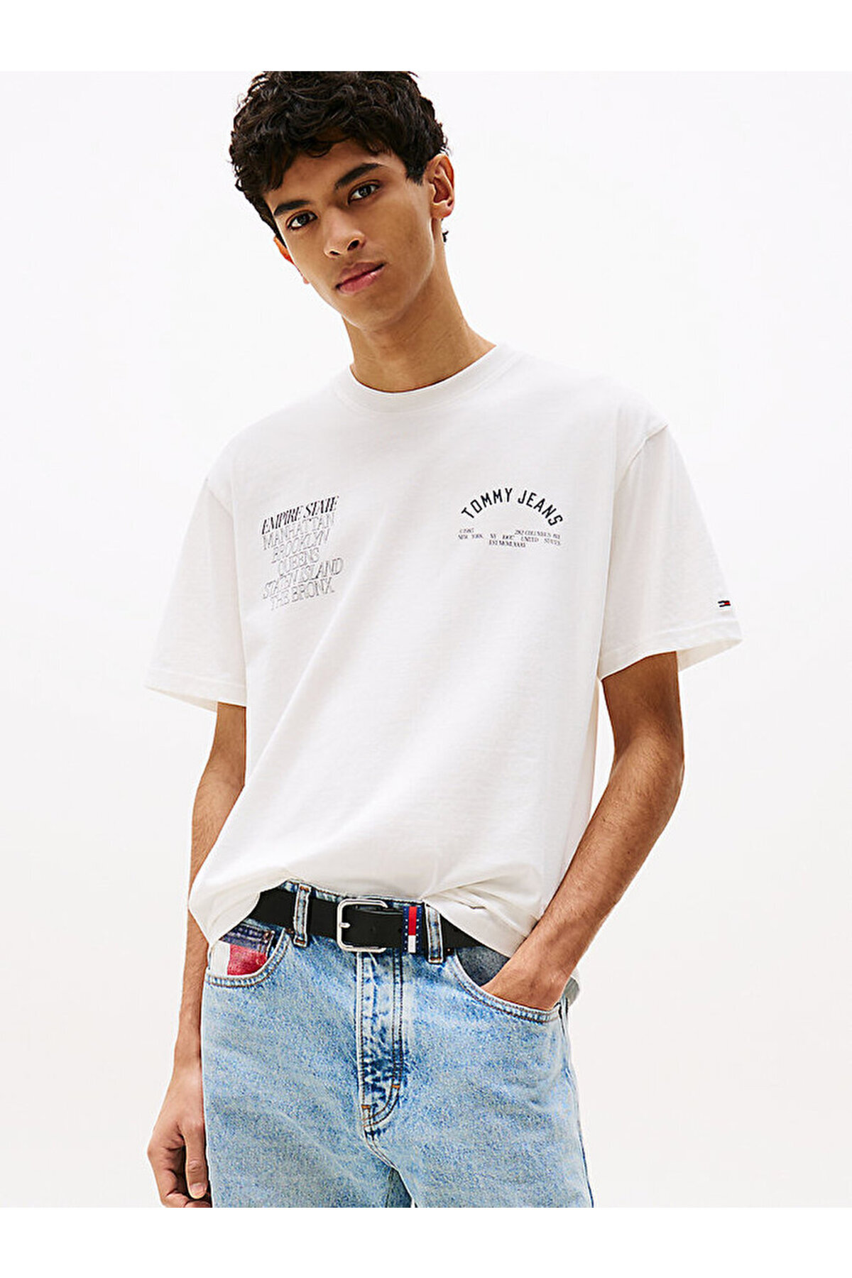 تامی هیلفیگر تی شرت مردانه طرح tjm relax boroughs