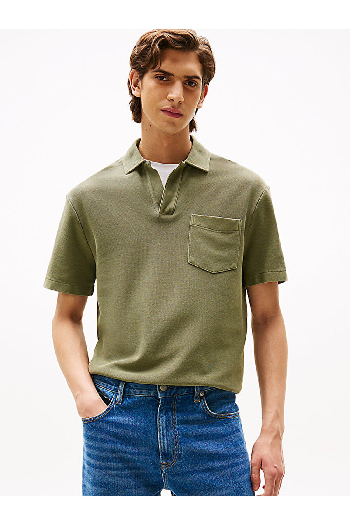 تامی هیلفیگر تی‌شرت پولو مردانه طرح gmd riviera کلاسیک