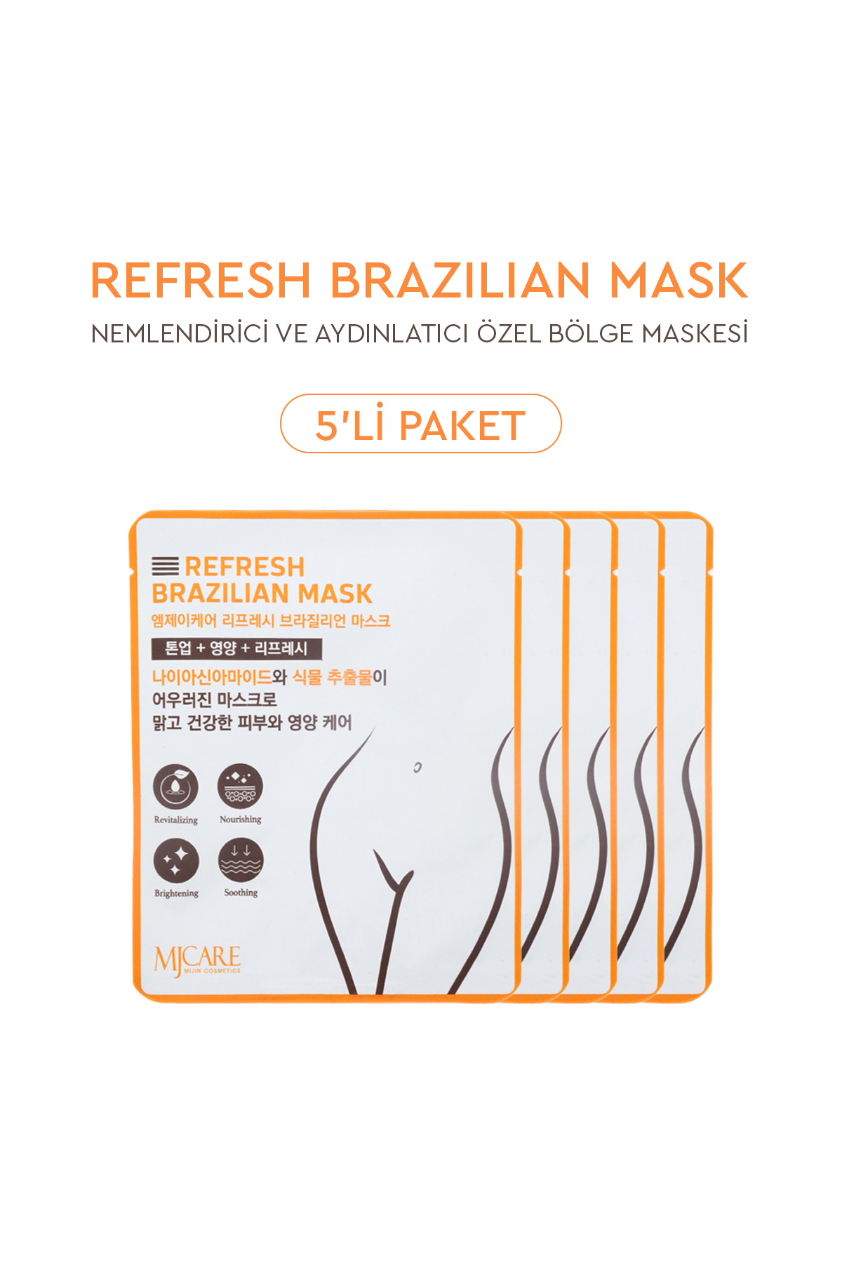 Mjcare Refresh Brazilian Mask - Yatıştırıcı, Nemlendirici ve