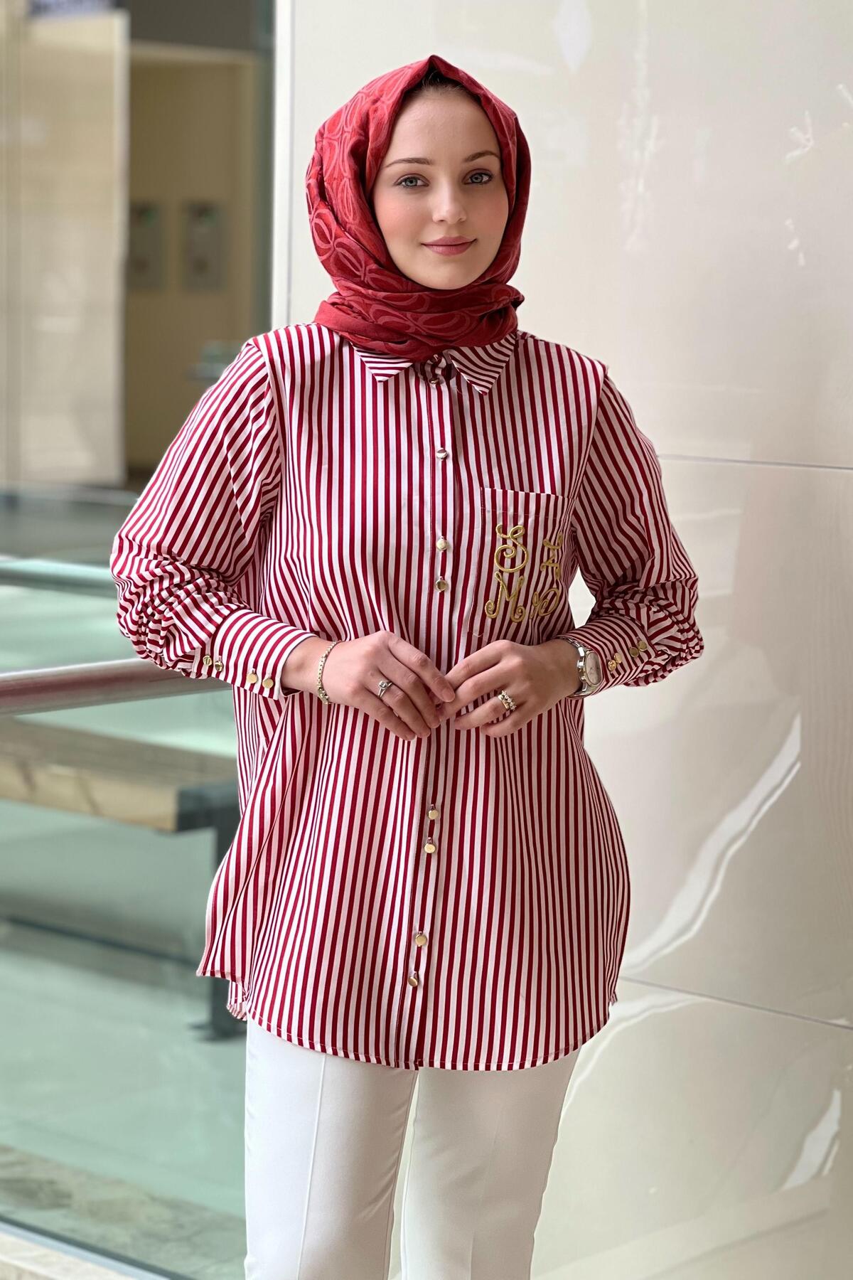 Missemramiss  Çizgli Gömlek - Görsel 3