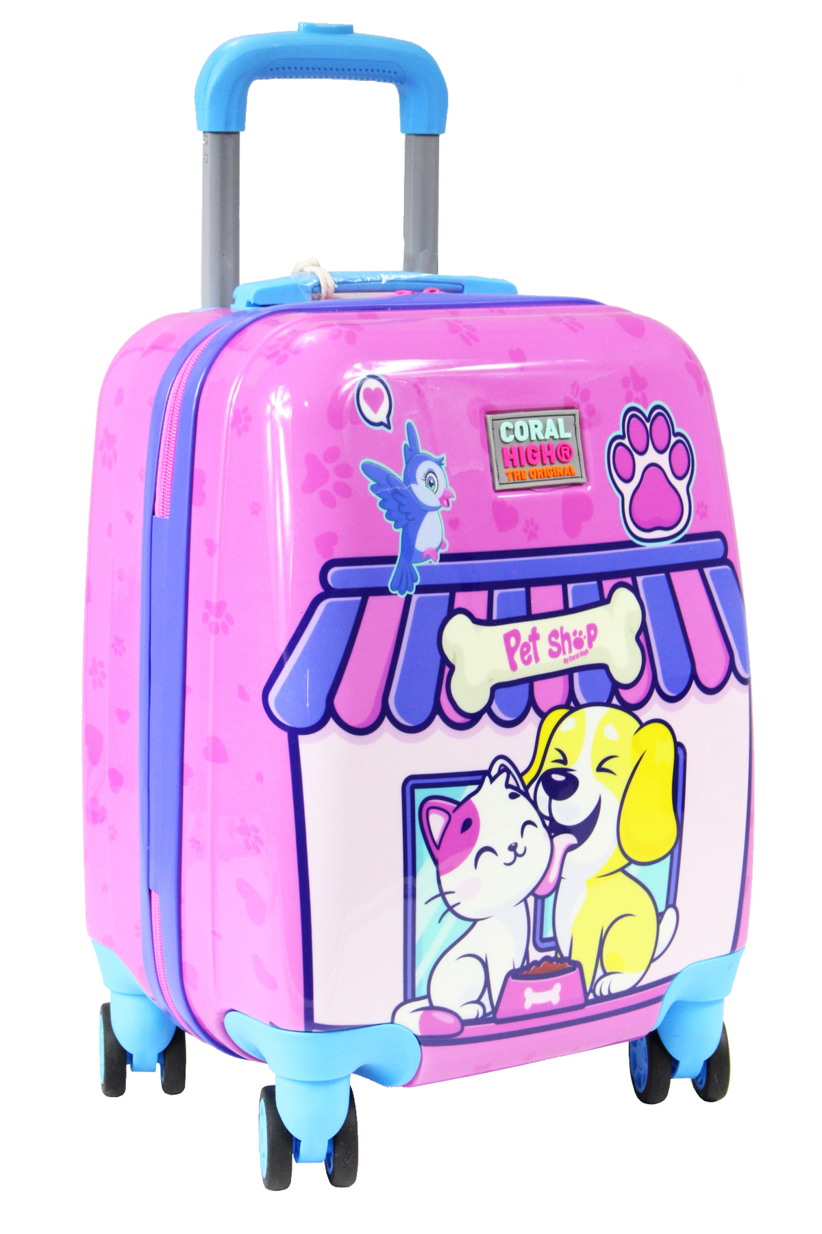 16776 Pet Shop Desen - ABS Çocuk Valizi