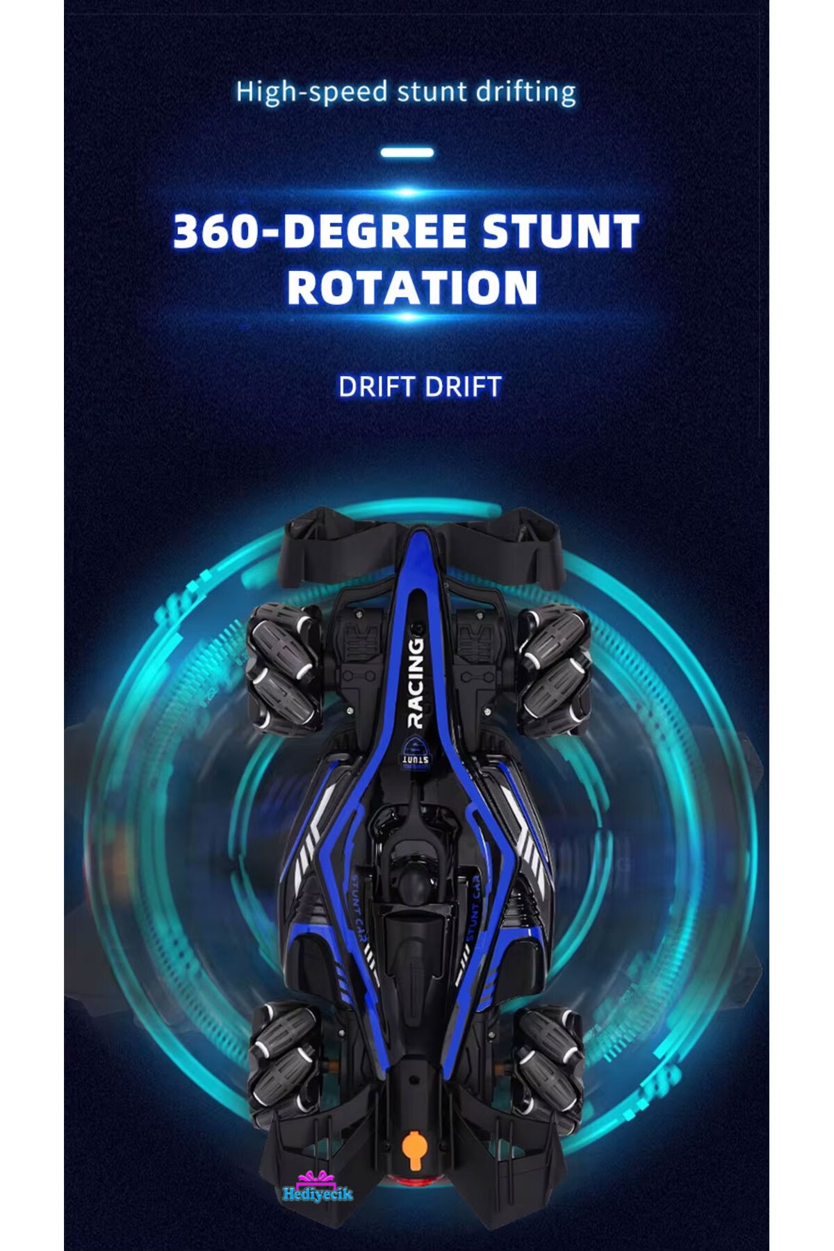 hediyecik Rc Akrobat Drift Yarış Arabası 2.4 GHz Bilekten ve